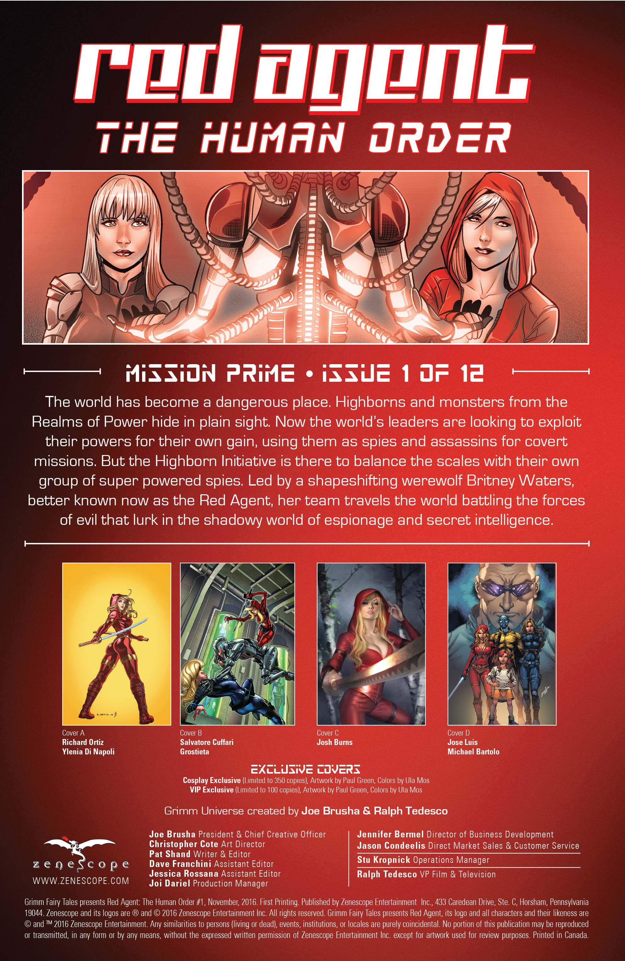 Red Agent: The Human Order (2016-) issue 1 - Page 2