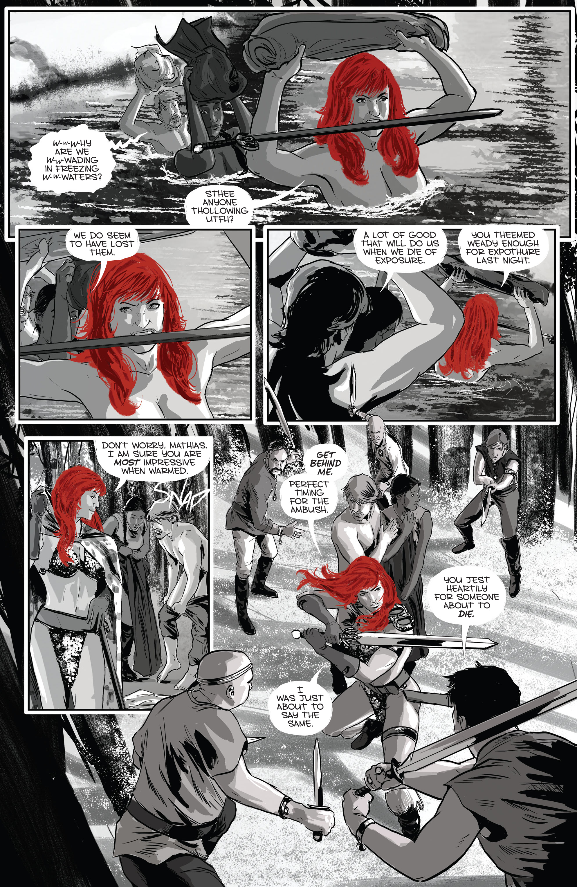 Red Sonja: Black, White, Red (2021-) issue 1 - Page 23