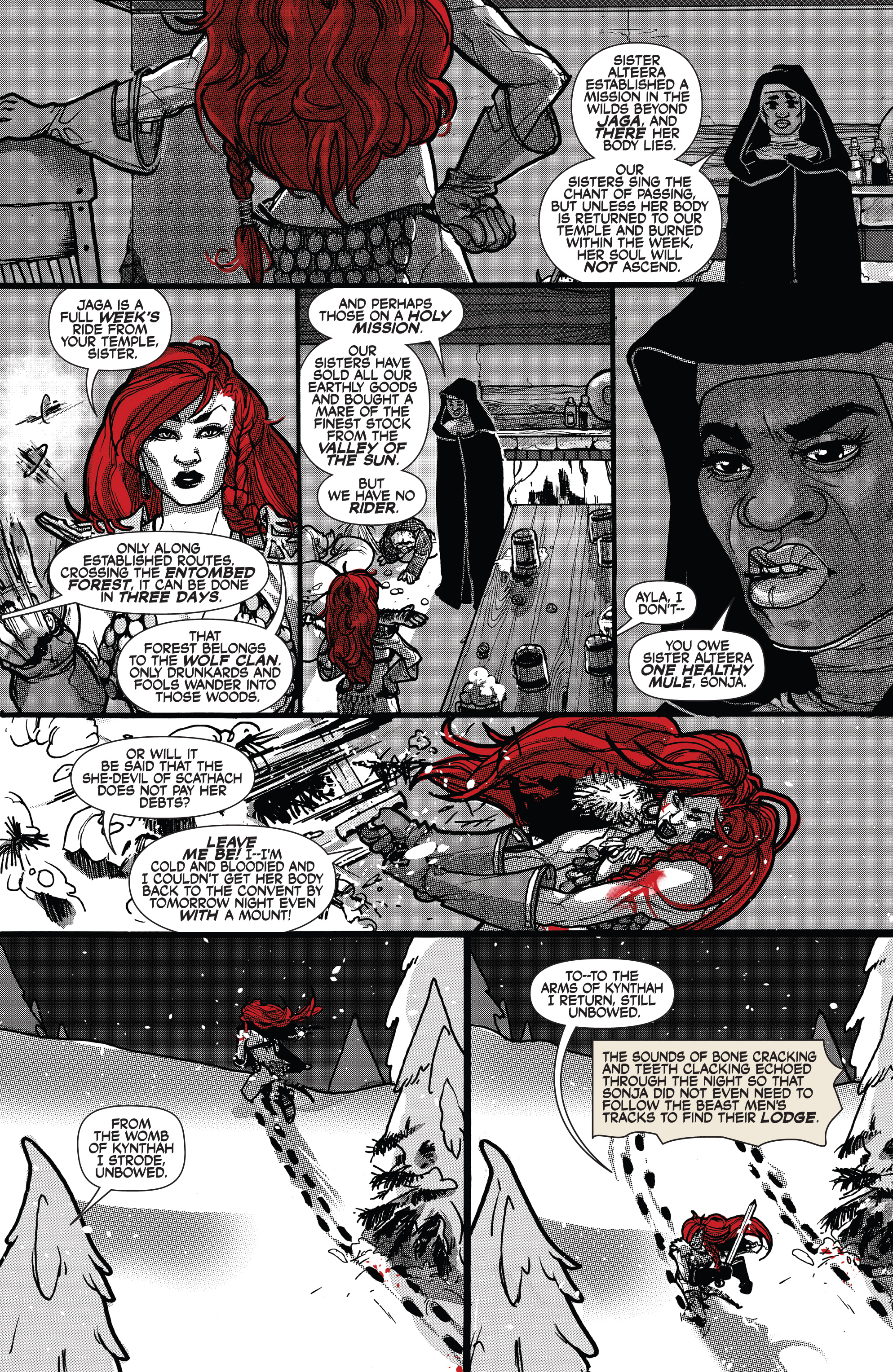 Red Sonja: Black, White, Red (2021-) issue 7 - Page 22