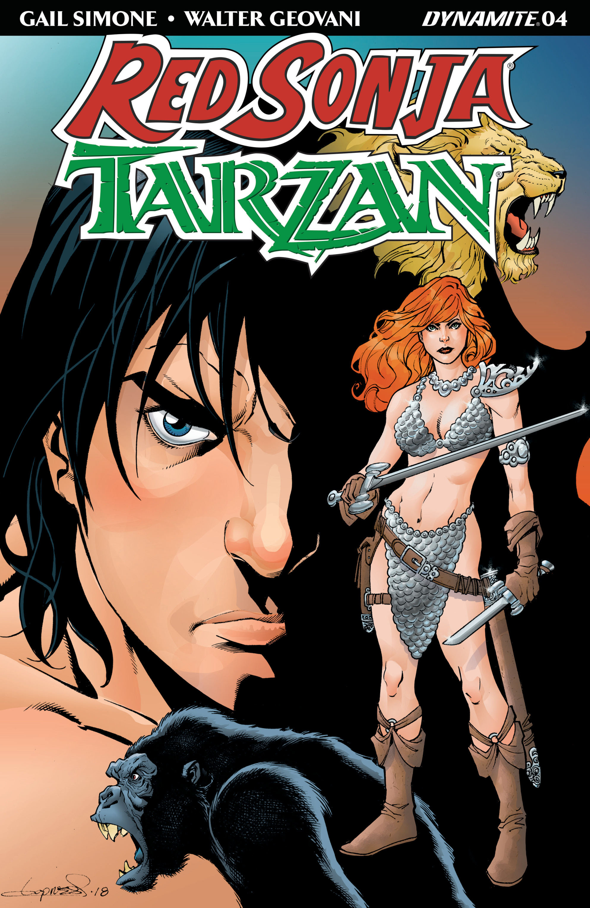 Red Sonja/Tarzan (2018-): Chapter 4 - Page 1