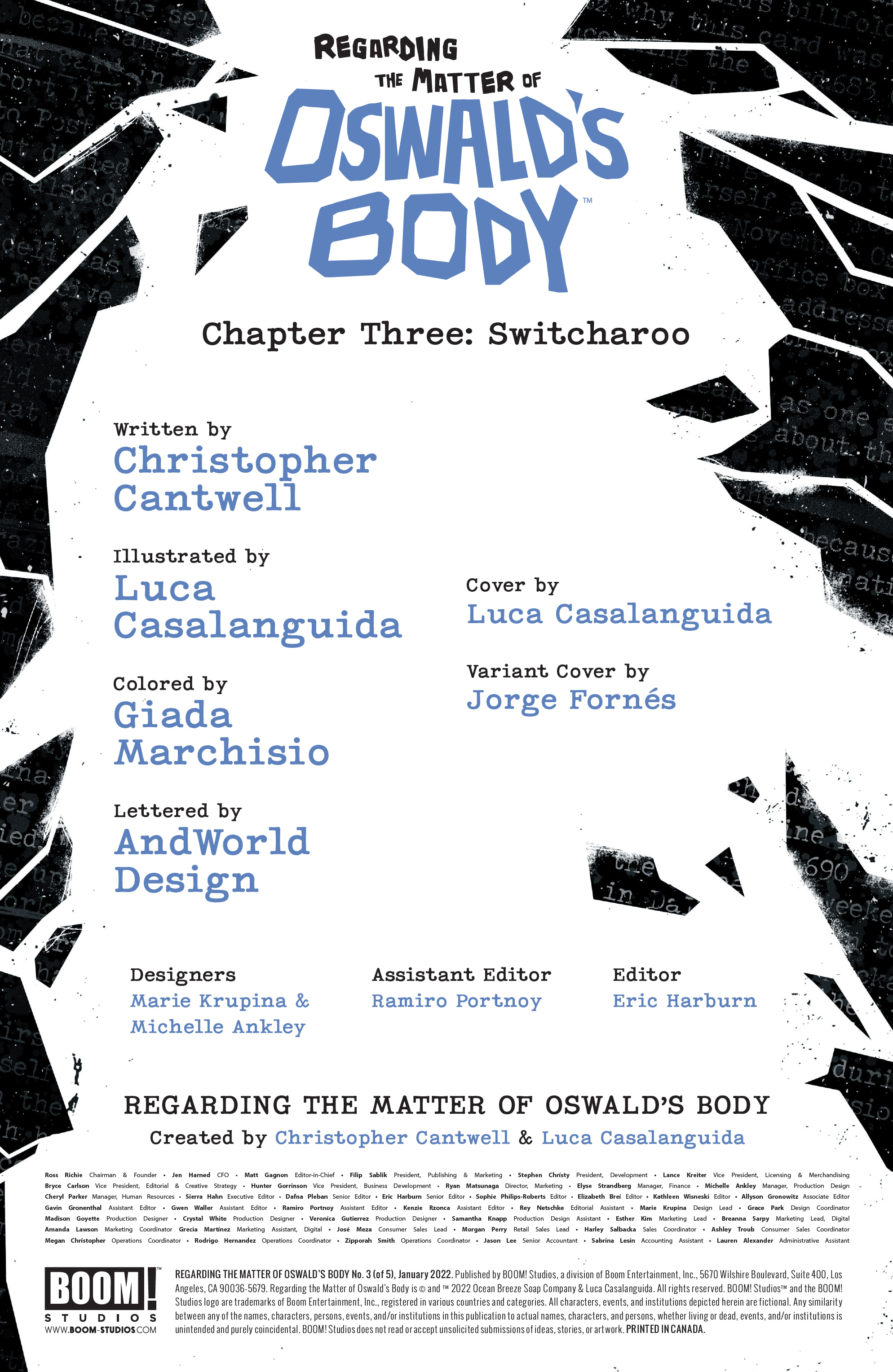 Regarding the Matter of Oswald's Body (2021-): Chapter 3 - Page 2