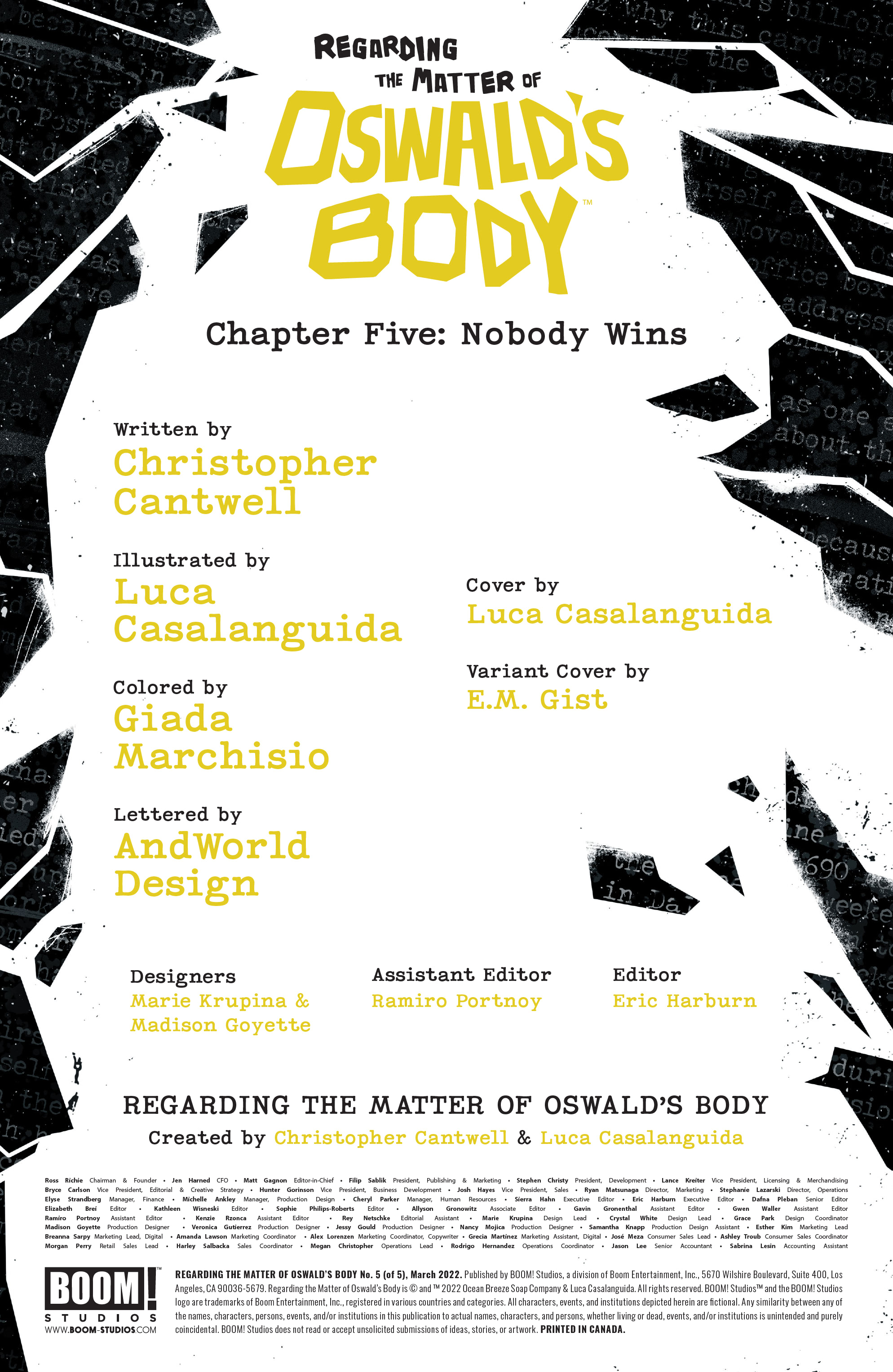 Regarding the Matter of Oswald's Body (2021-): Chapter 5 - Page 2