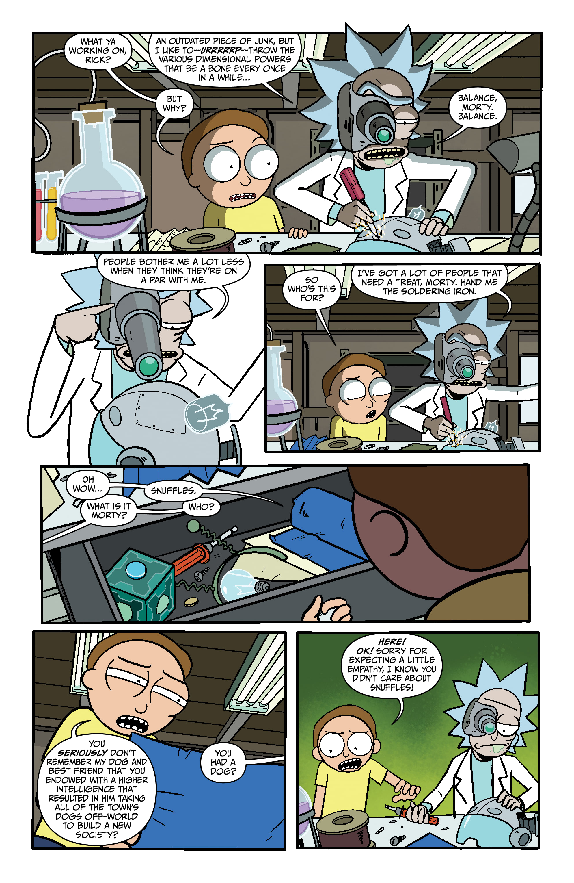 Rick and Morty Presents: Snuffles Goes to War (2021): Chapter 1 - Page 3