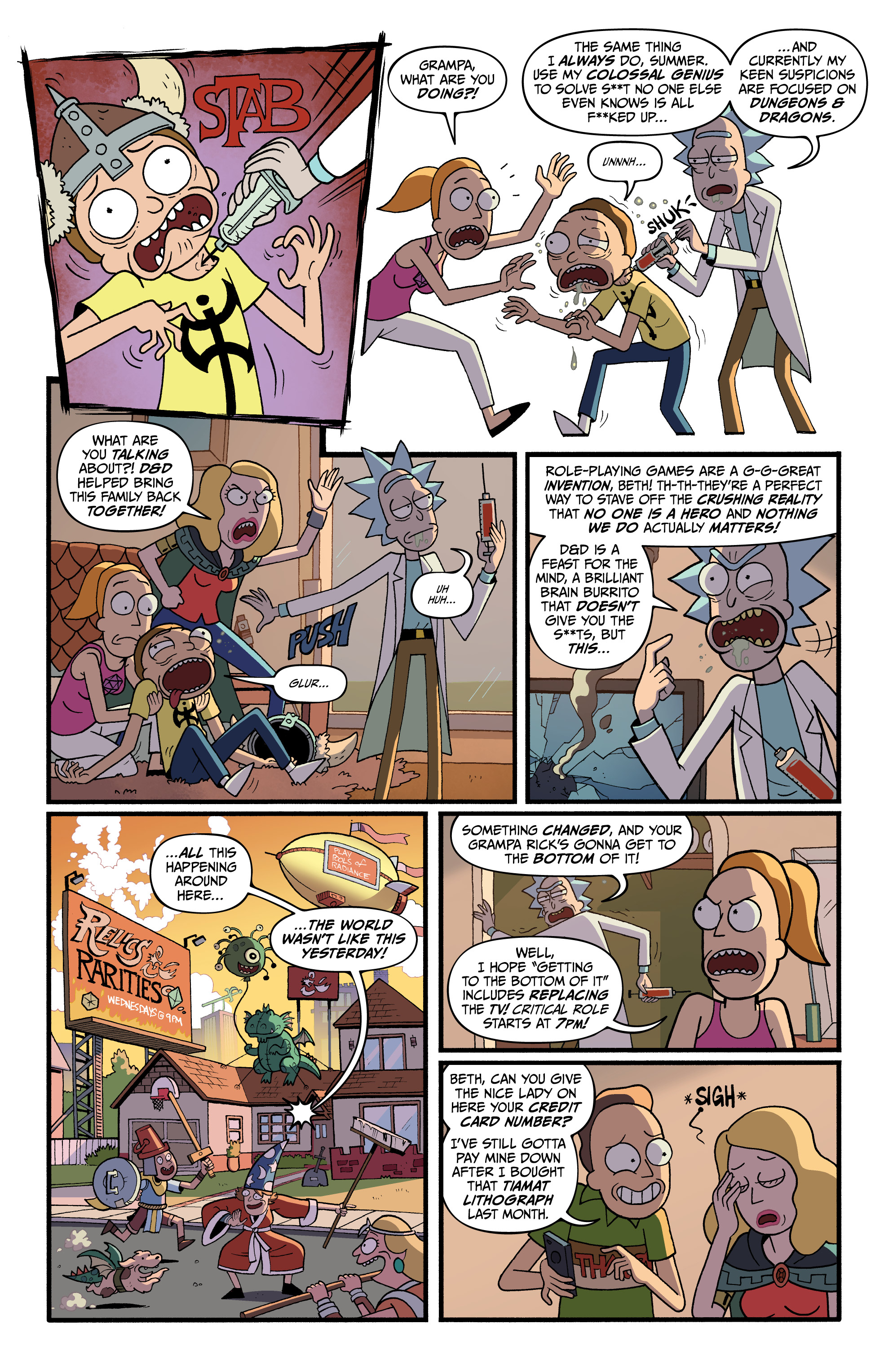 Rick and Morty vs. Dungeons & Dragons II: Painscape (2019-) issue 1 - Page 8