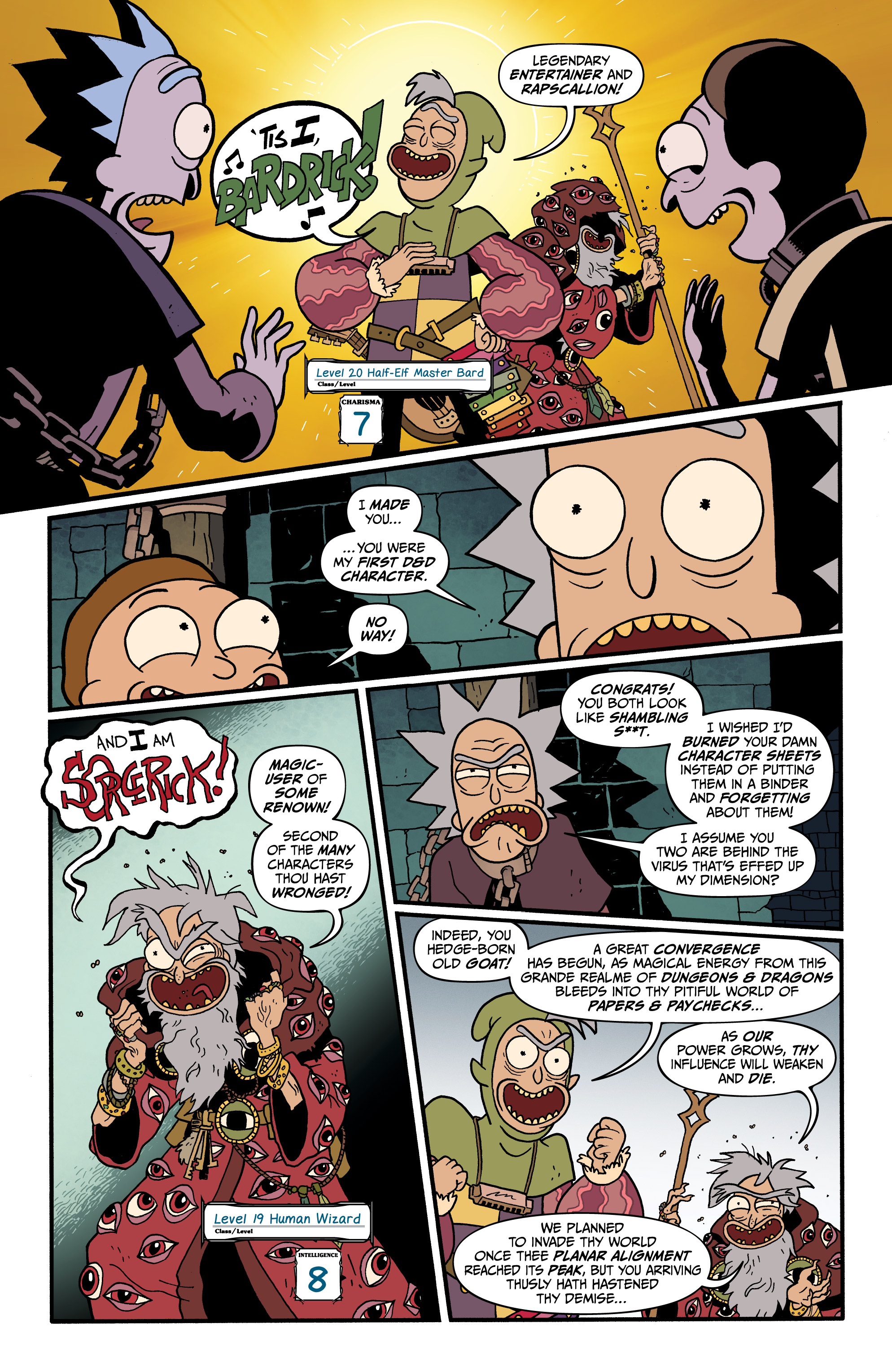 Rick and Morty vs. Dungeons & Dragons II: Painscape (2019-) issue 1 - Page 18