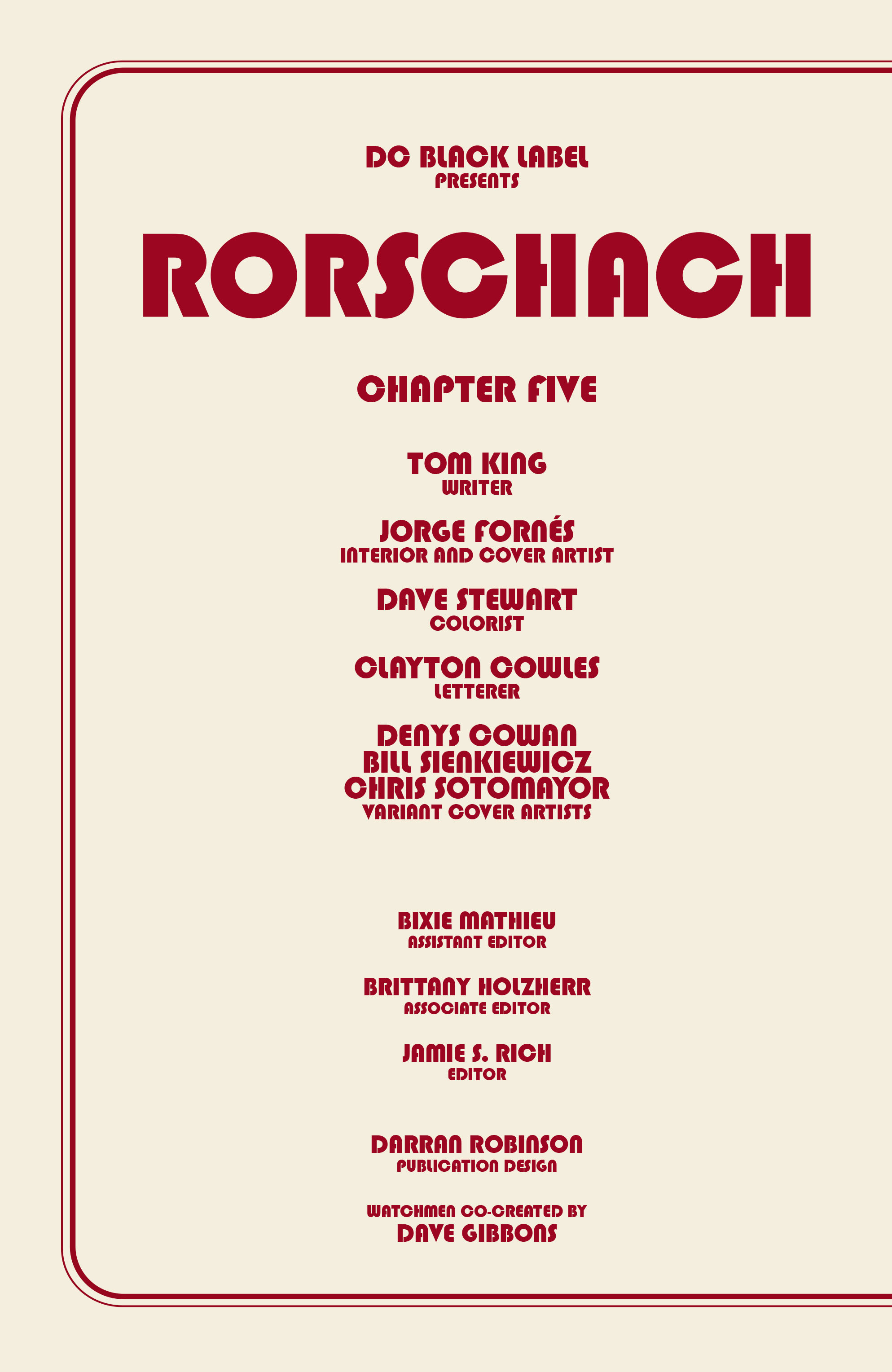 Rorschach (2020-): Chapter 5 - Page 2