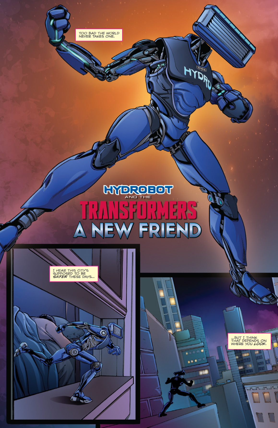 Schick Hydrobot & The Transformers (2017): Chapter 1 - Page 4
