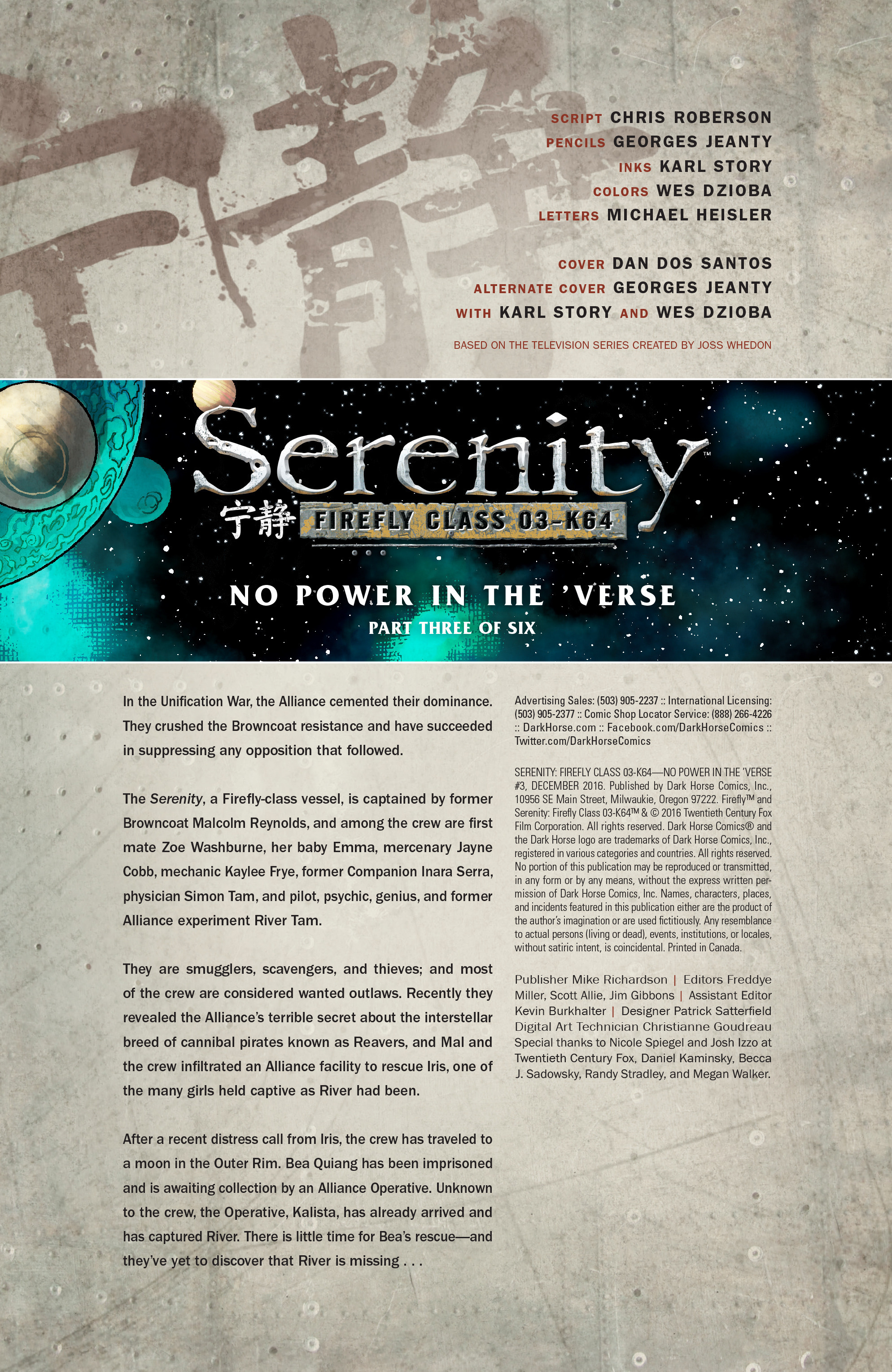 Serenity: No Power in the Verse (2016-) issue 3 - Page 3