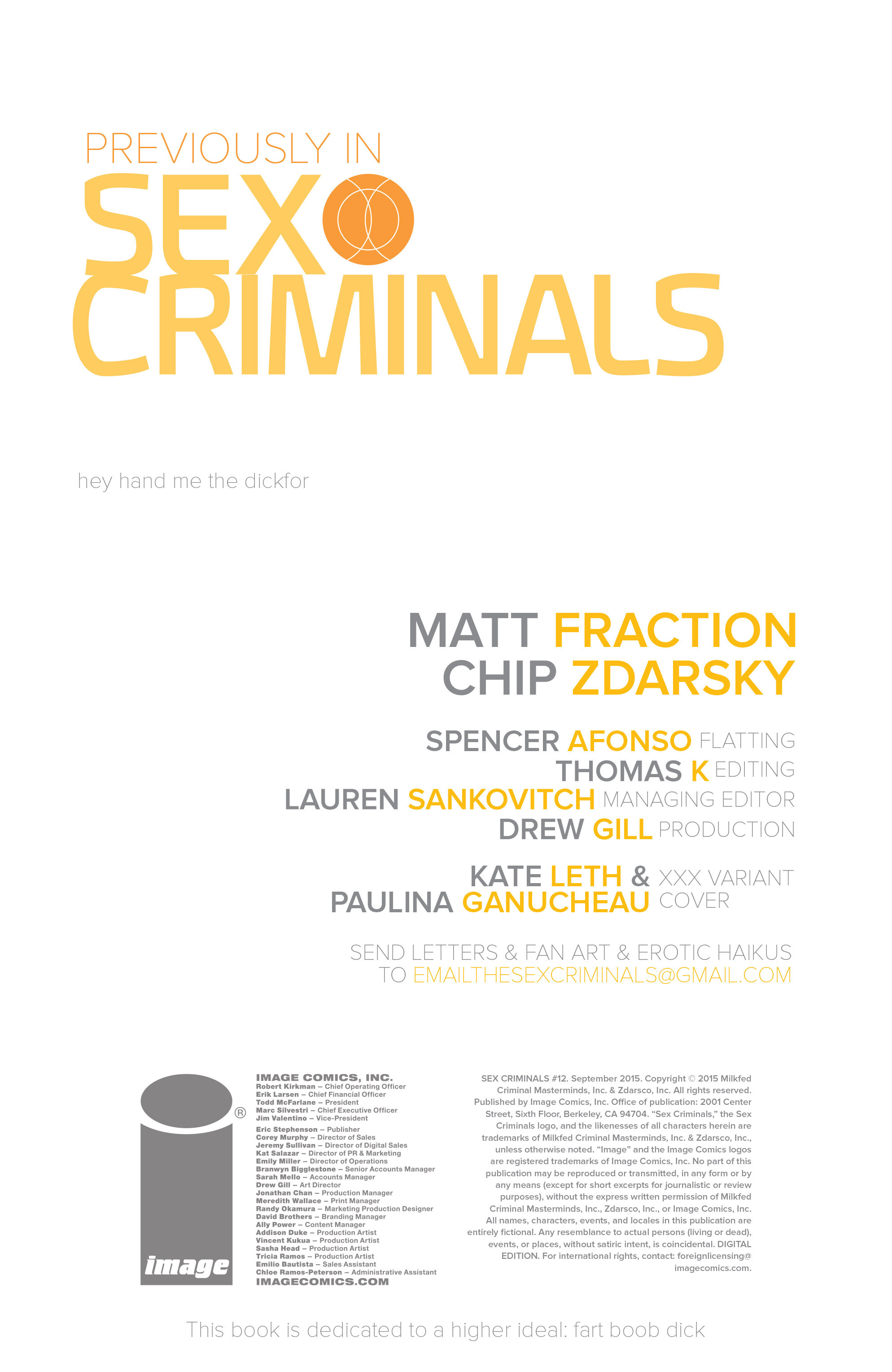 Sex Criminals (2013-): Chapter 12 - Page 2