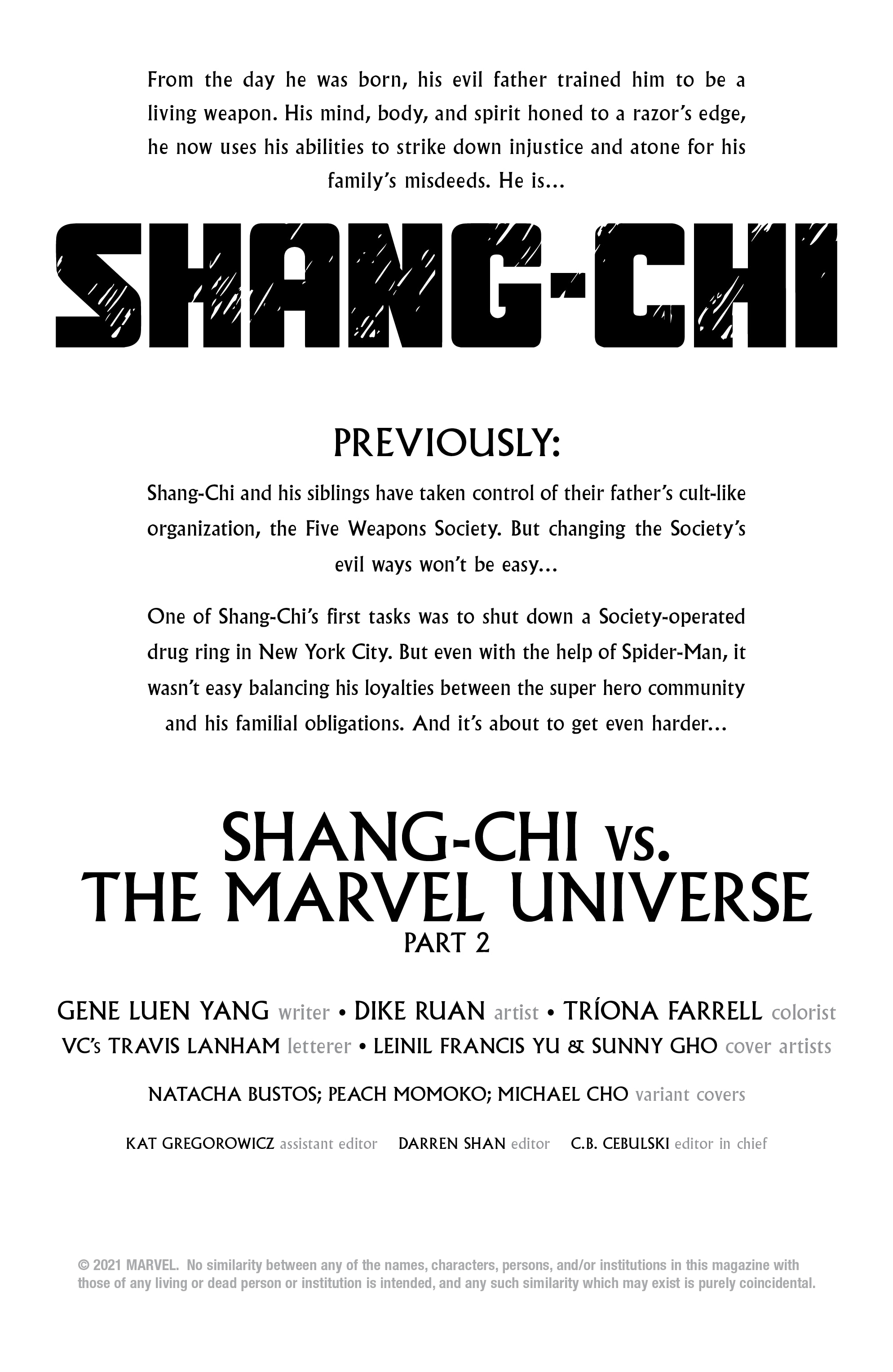 Shang-Chi (2021-): Chapter 2 - Page 2