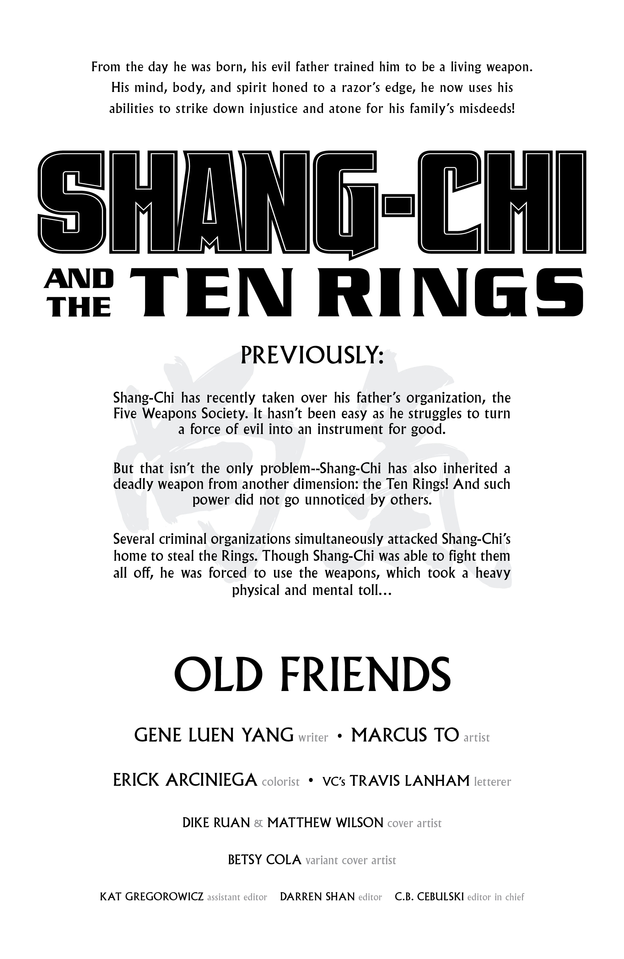 Shang-Chi and the Ten Rings (2022-): Chapter 2 - Page 2