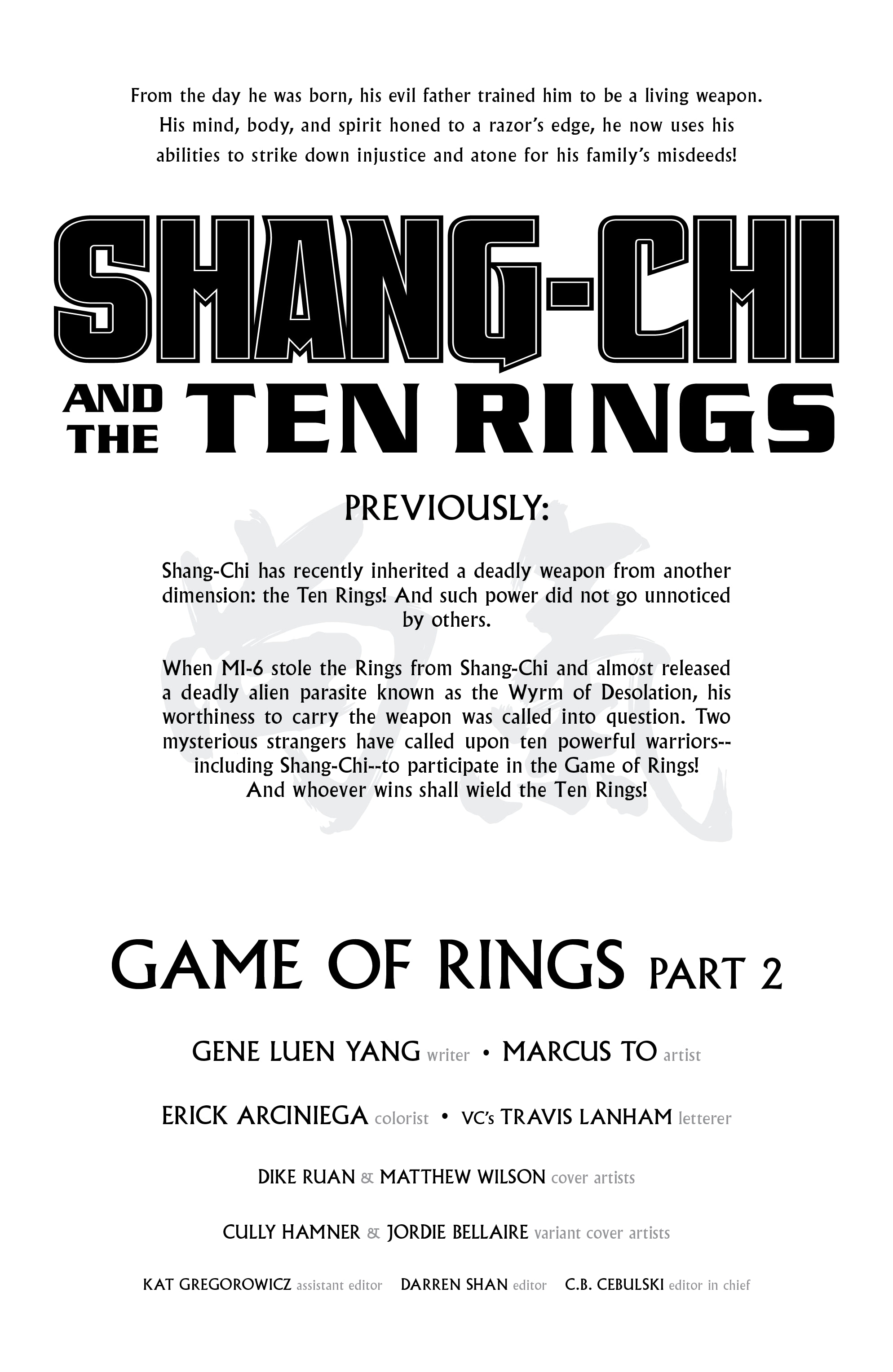 Shang-Chi and the Ten Rings (2022-): Chapter 5 - Page 2