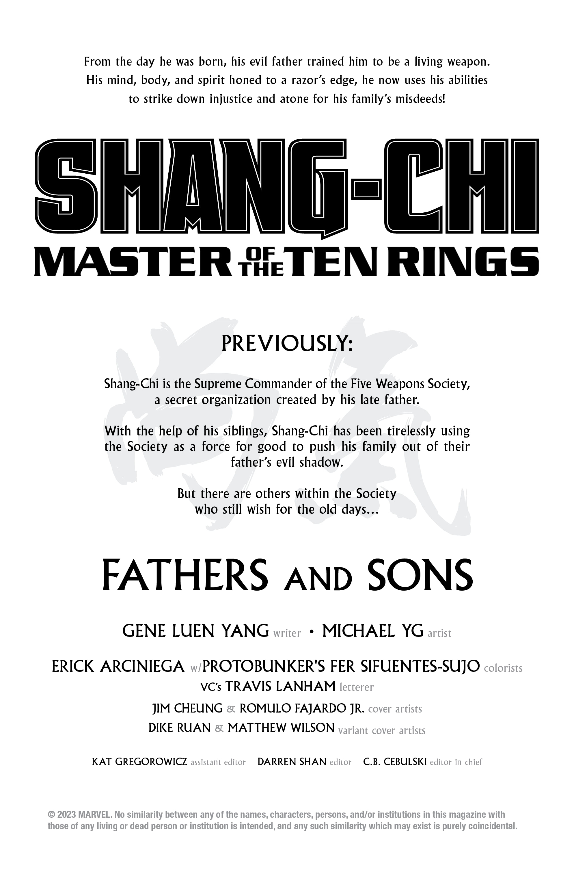 Shang-Chi: Master of the Ten Rings (2023-): Chapter 1 - Page 2