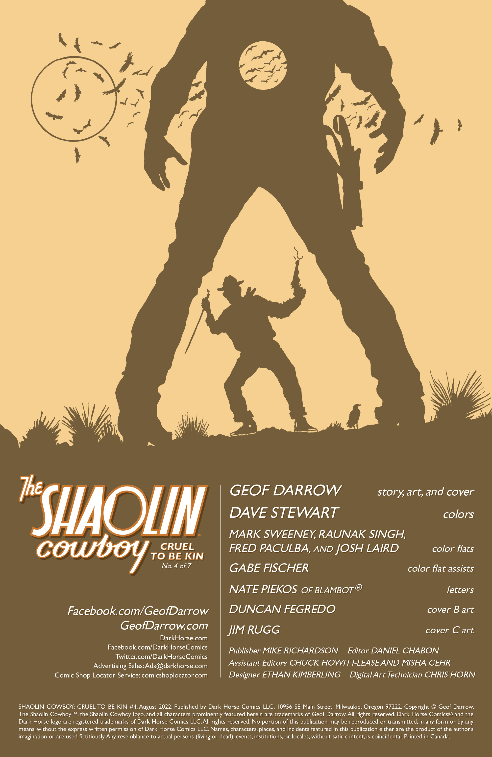 Shaolin Cowboy: Cruel to Be Kin (2022-): Chapter 4 - Page 2