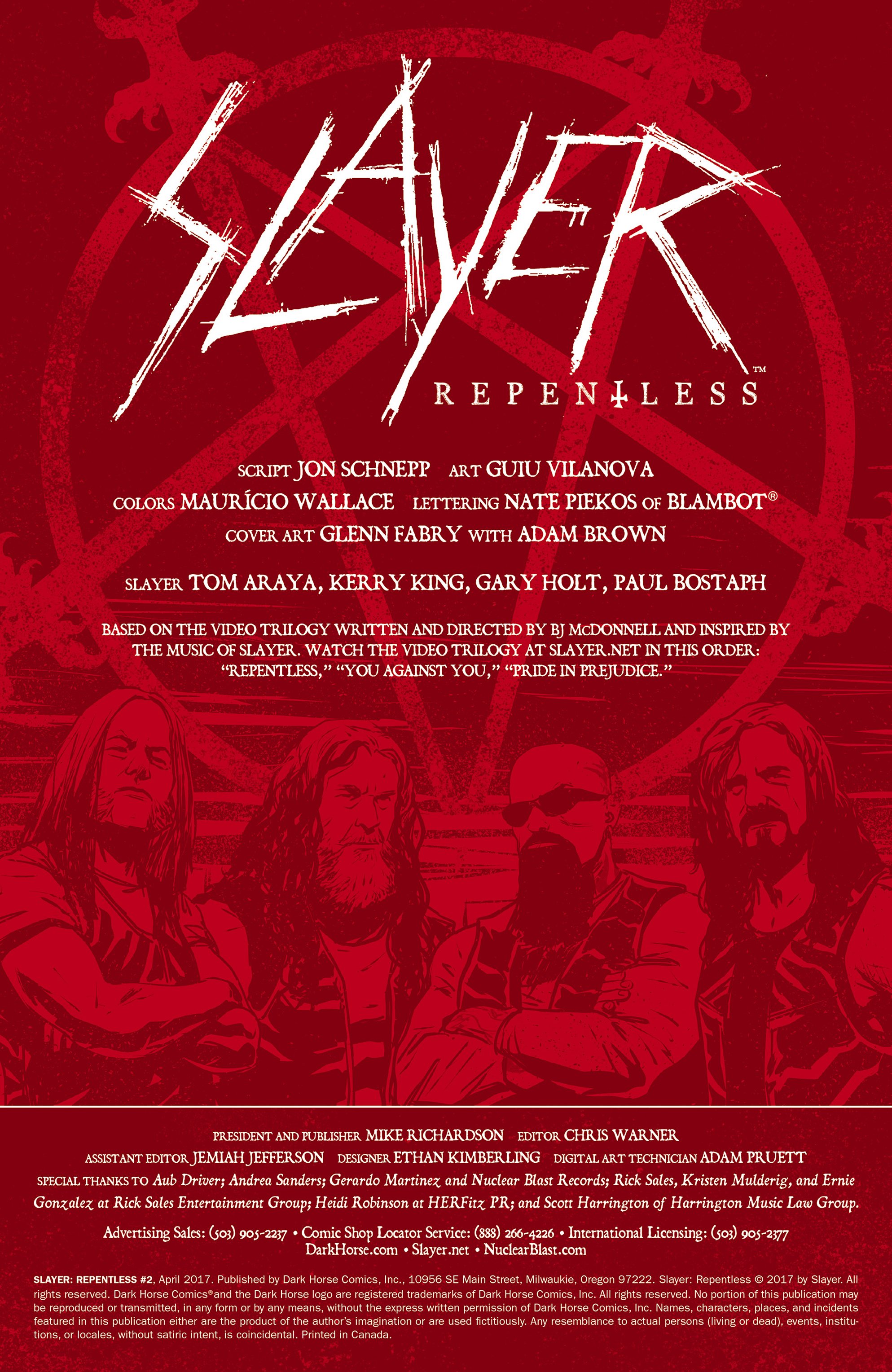 Slayer Repentless (2017-) issue 2 - Page 2