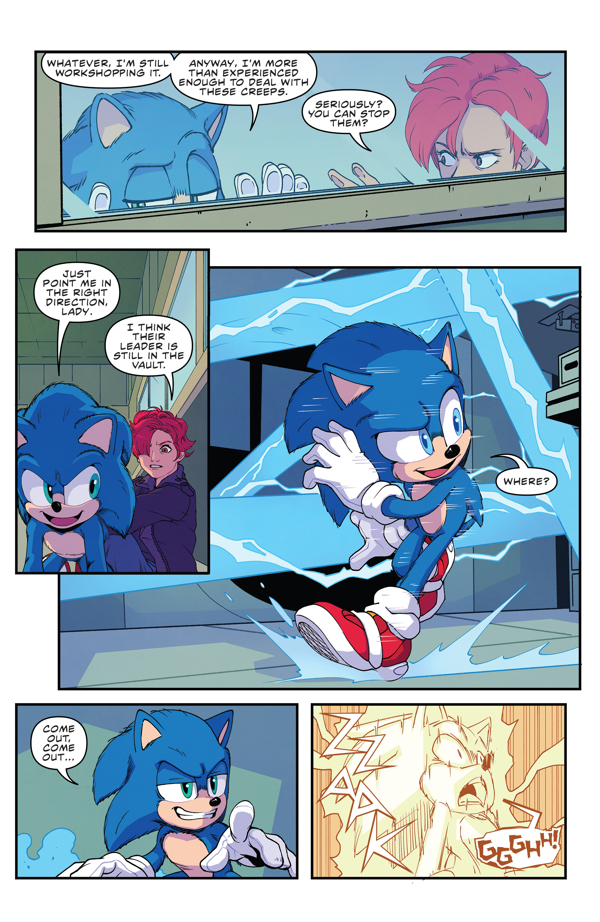 Preview comic pages and promo images released for the Sonic the Hedgehog 2  movie