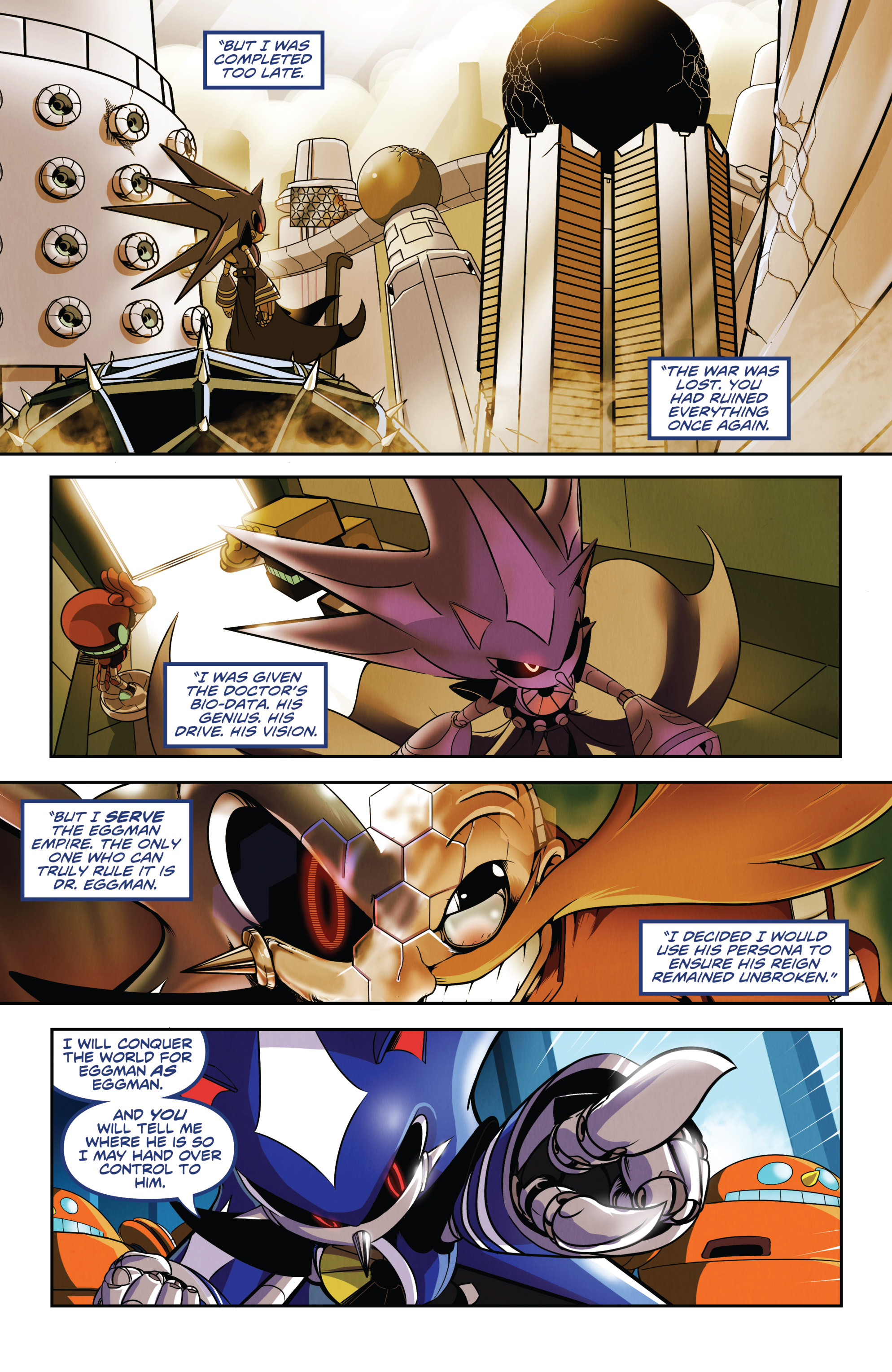 Super Neo Metal Sonic  Sonic IDW 9 - 12 