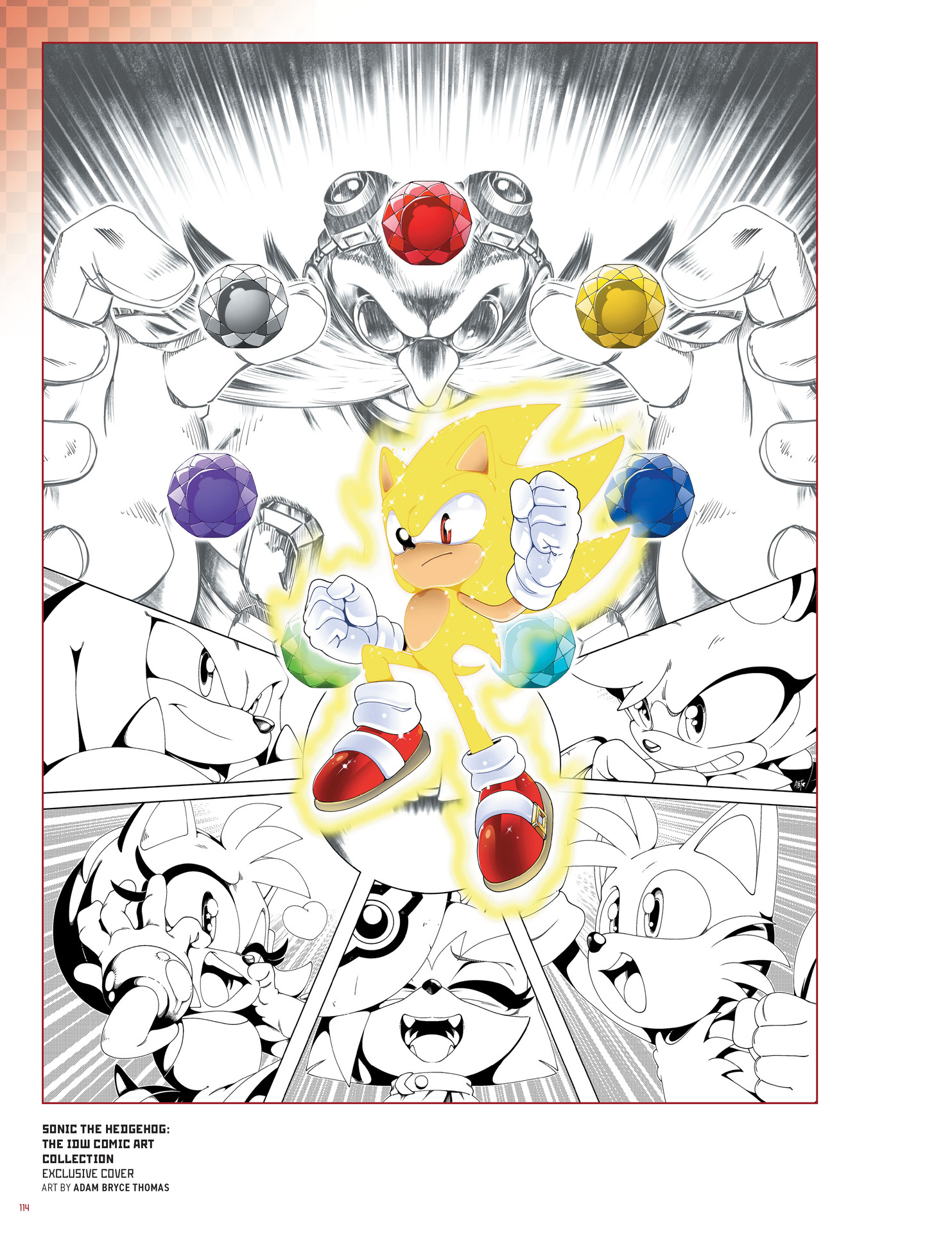 Sonic The Hedgehog: The IDW Comic Art Collection (2023) issue HC - Page 112