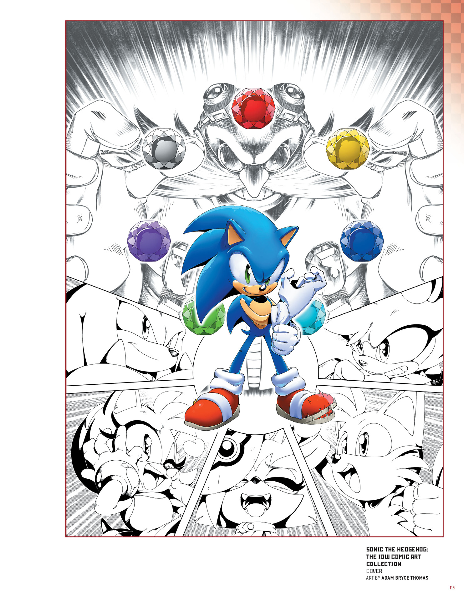 Sonic The Hedgehog: The IDW Comic Art Collection (2023) issue HC - Page 113