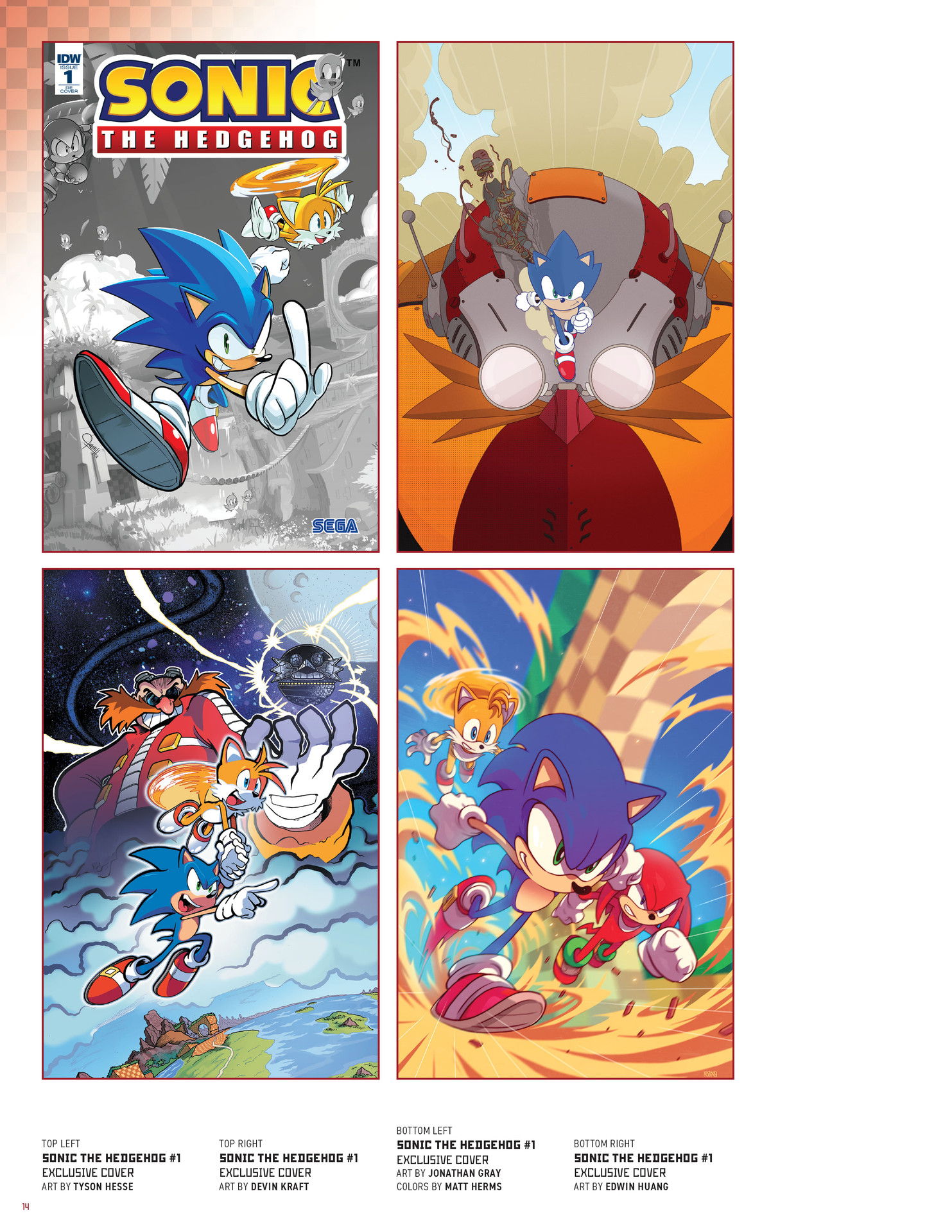 Sonic The Hedgehog: The IDW Comic Art Collection (2023) issue HC - Page 14