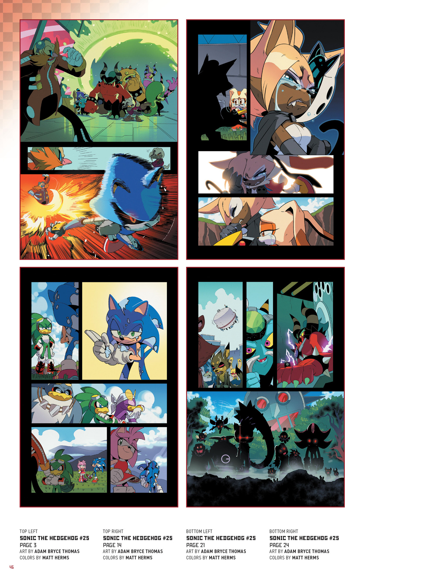 Sonic The Hedgehog: The IDW Comic Art Collection (2023) issue HC - Page 45