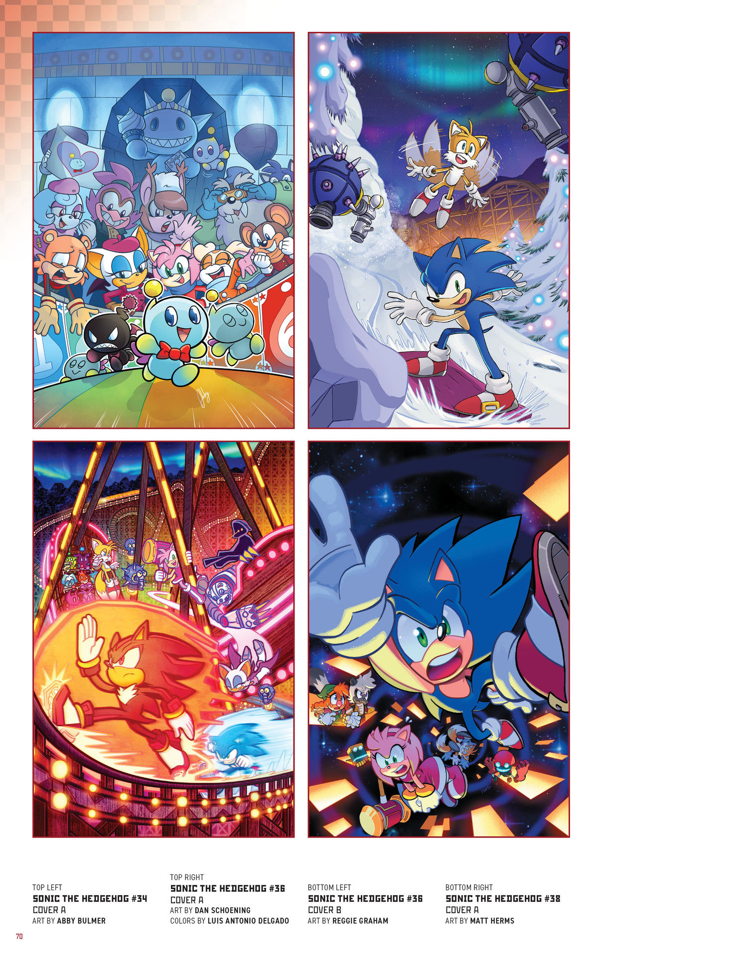 Sonic The Hedgehog: The IDW Comic Art Collection (2023) issue HC - Page 68