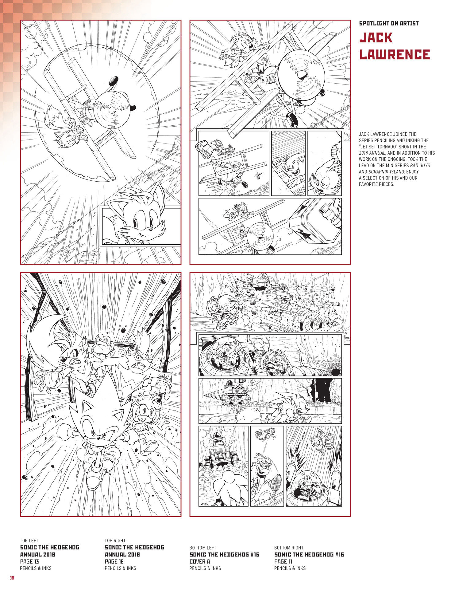 Sonic The Hedgehog: The IDW Comic Art Collection (2023) issue HC - Page 96