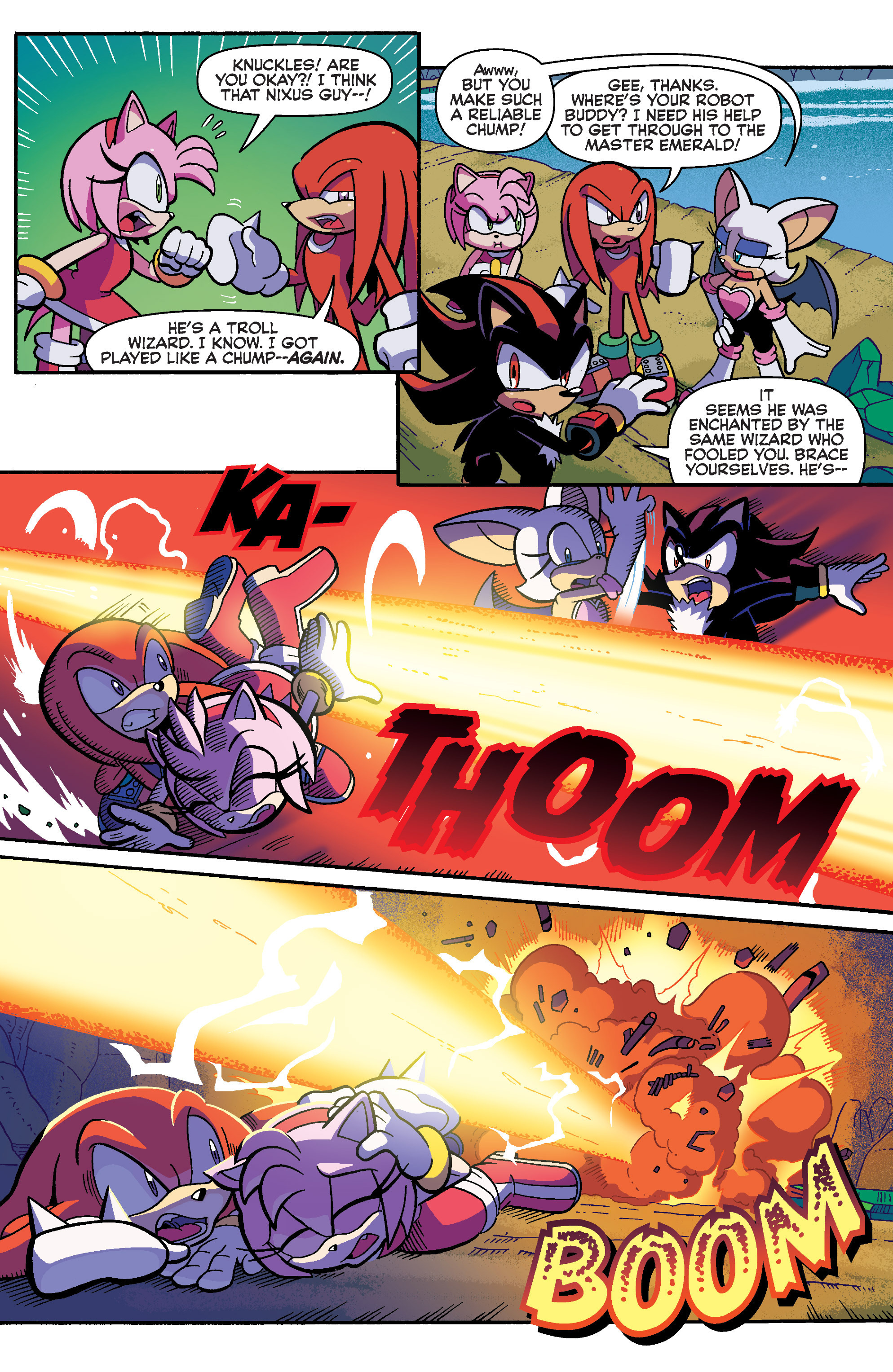 Amy gets trolled, Archie Sonic Comics