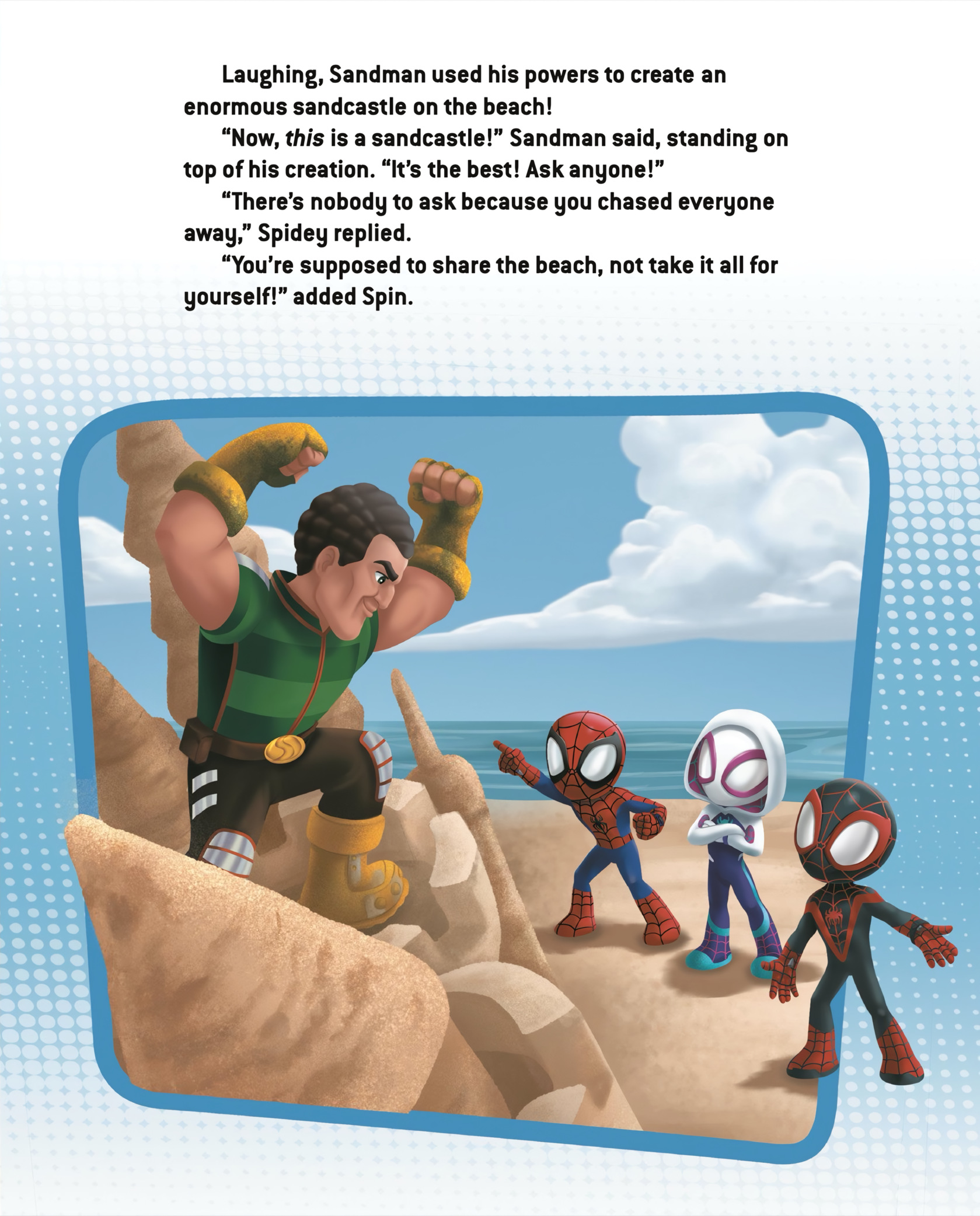 Spidey and His Amazing Friends (2022-) issue Sandman Won't Share (Little Golden Book) - Page 17