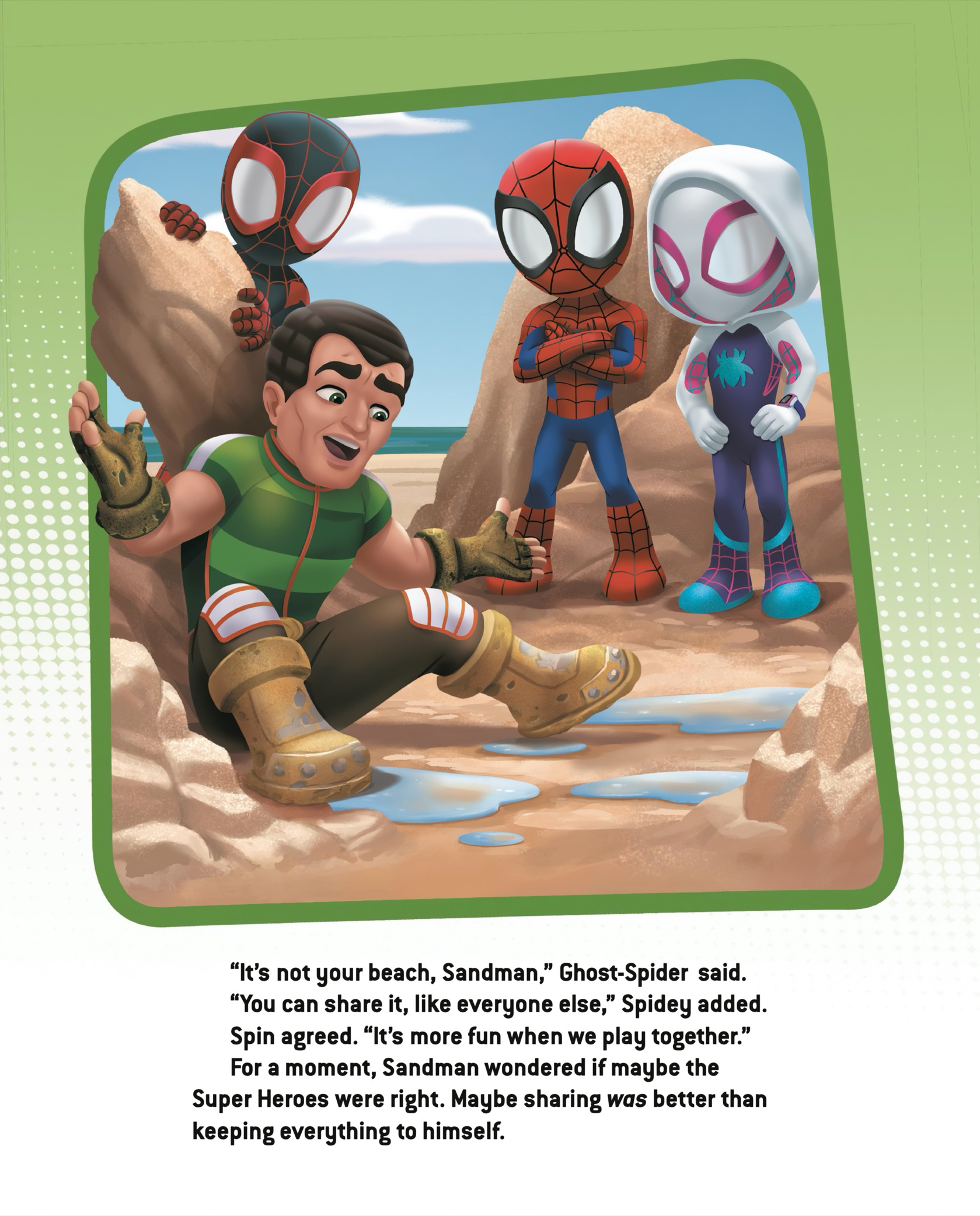 Spidey and His Amazing Friends (2022-) issue Sandman Won't Share (Little Golden Book) - Page 23