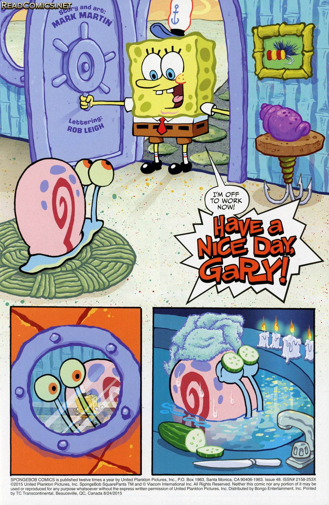 Sponge bob comic