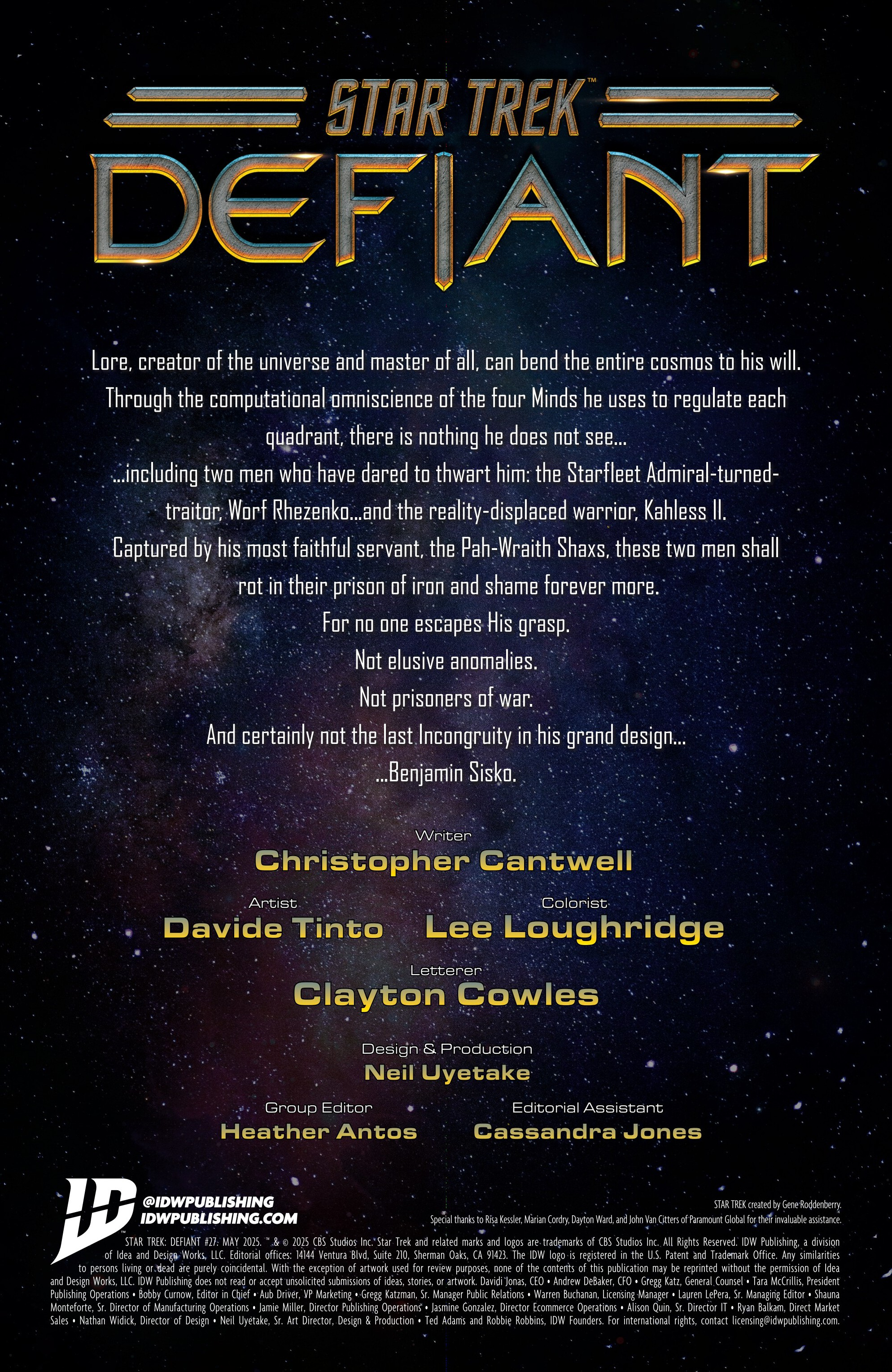 Star Trek: Defiant (2023-): Chapter 27 - Page 2