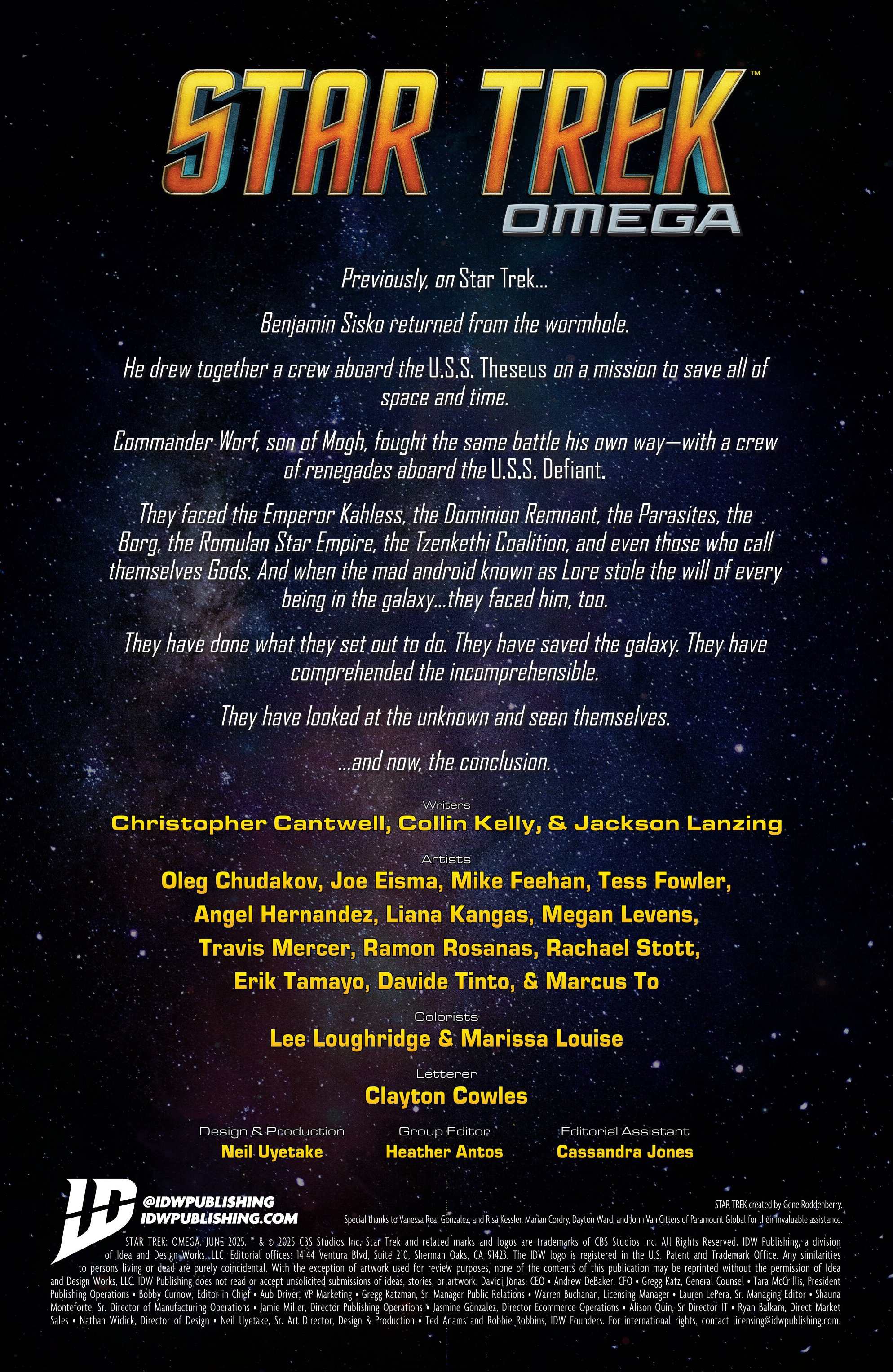 Star Trek: Omega (2025-): Chapter 1 - Page 2