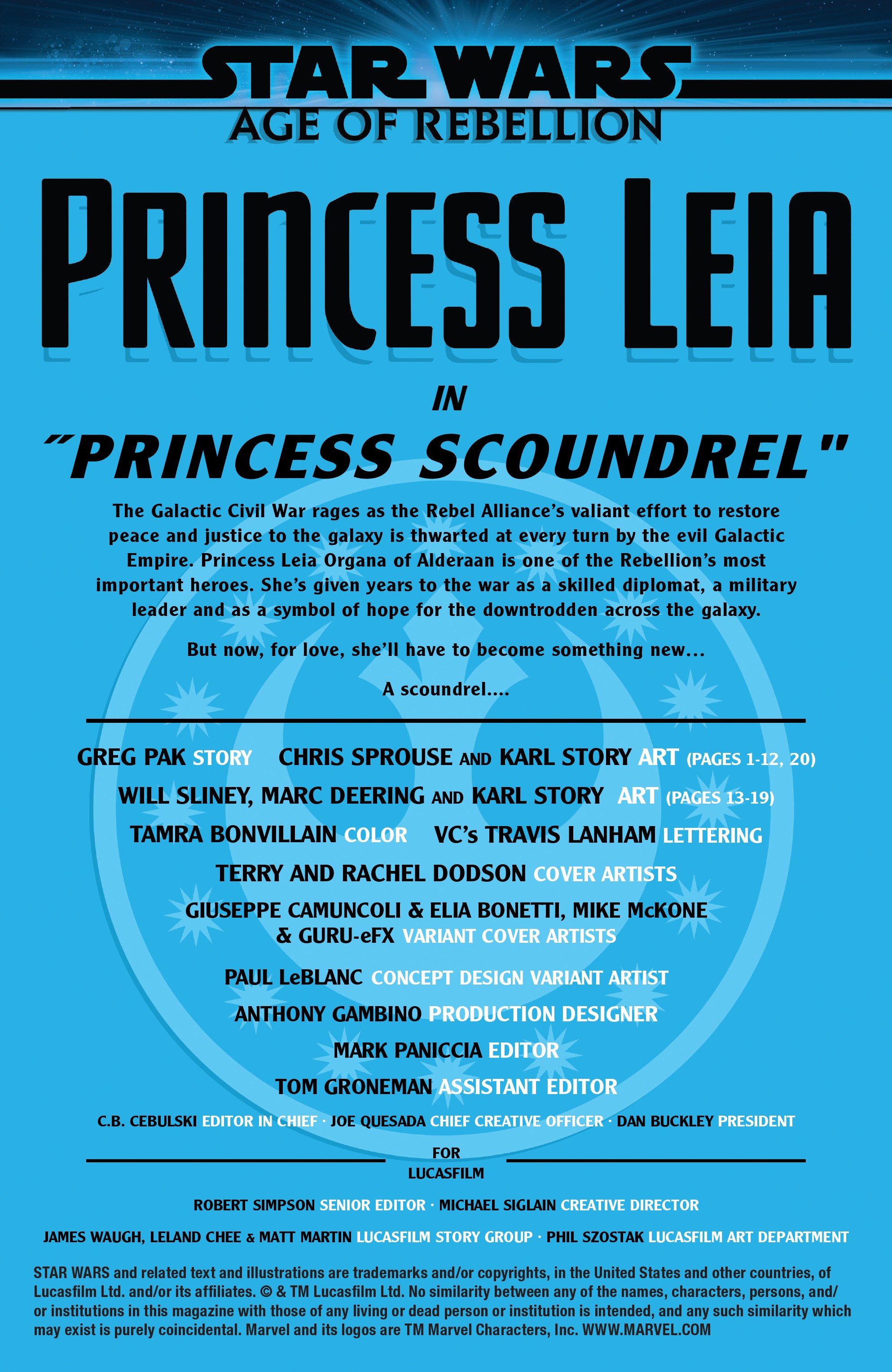 Star Wars: Age Of Rebellion - Princess Leia (2019): Chapter 1 - Page 2