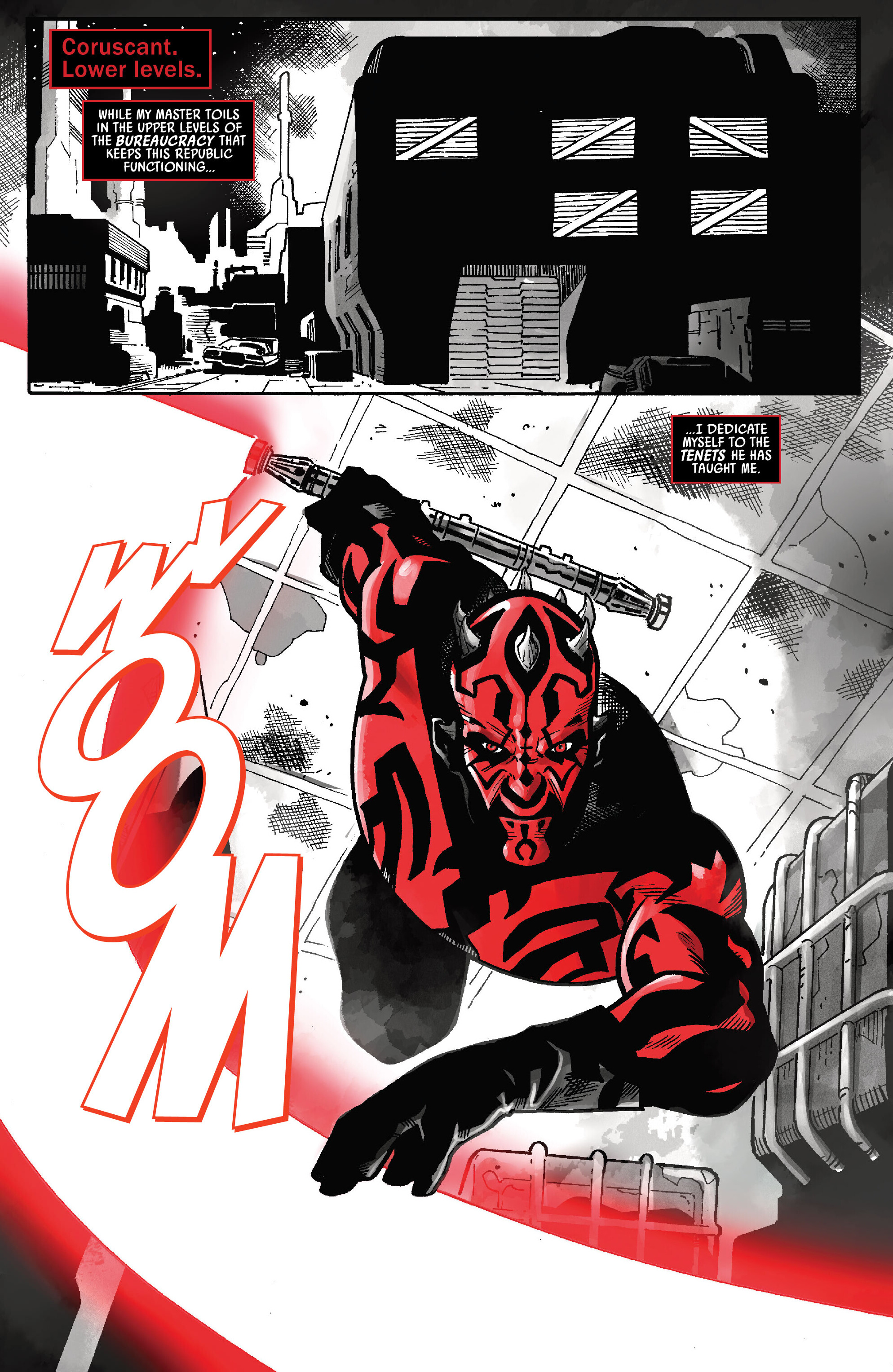 Star Wars: Darth Maul - Black, White & Red (2024-) issue 3 - Page 3