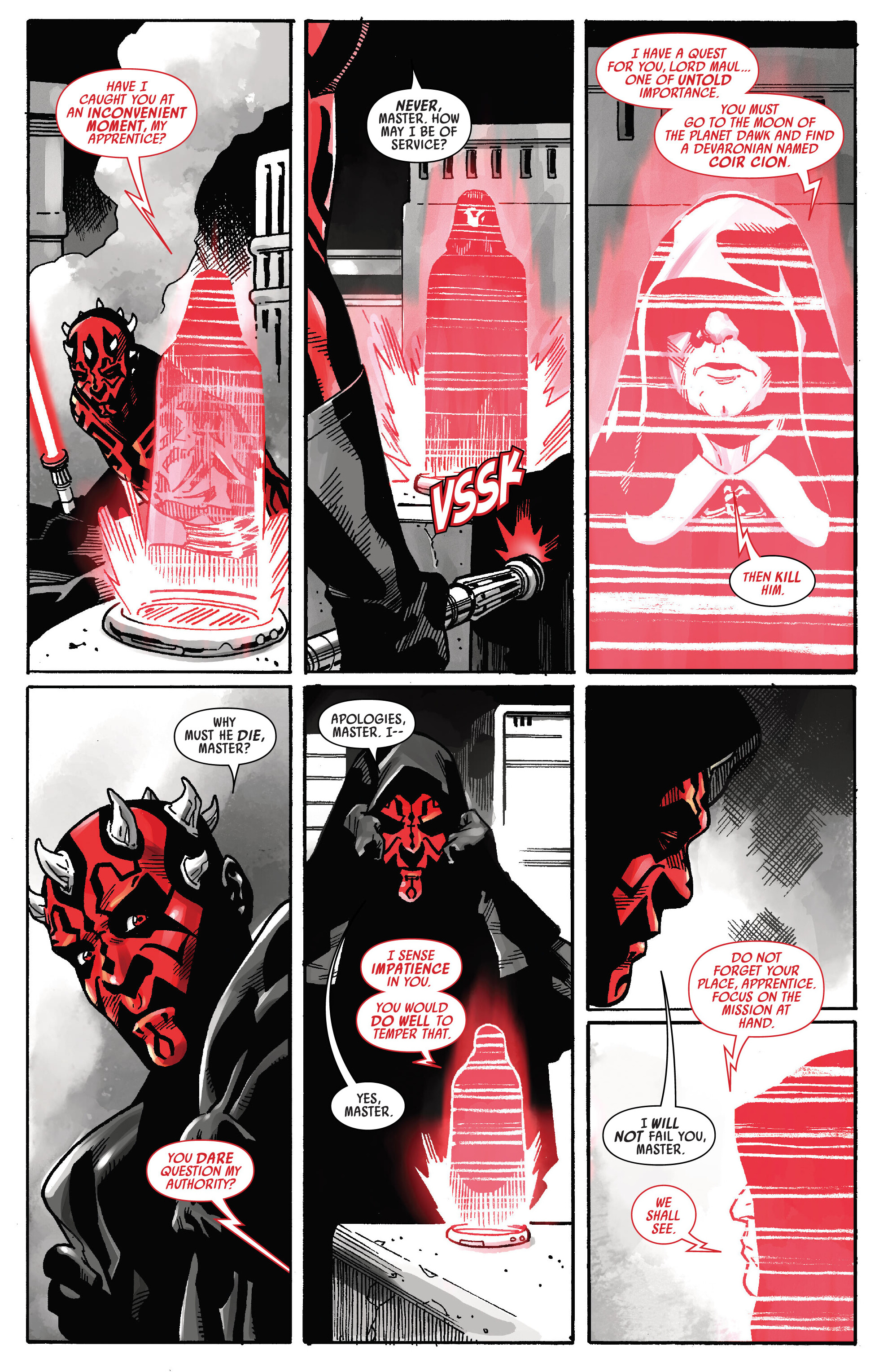 Star Wars: Darth Maul - Black, White & Red (2024-) issue 3 - Page 5