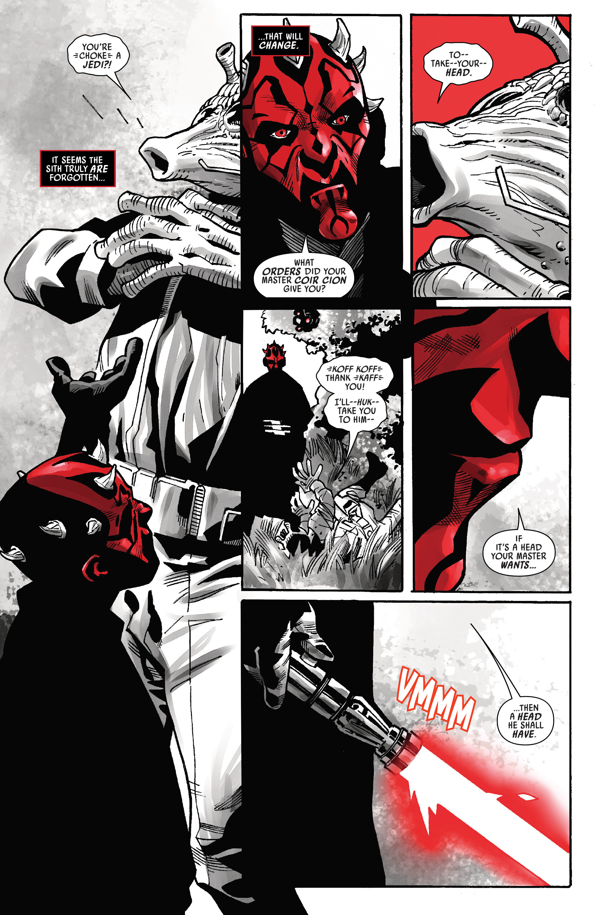 Star Wars: Darth Maul - Black, White & Red (2024-) issue 3 - Page 12