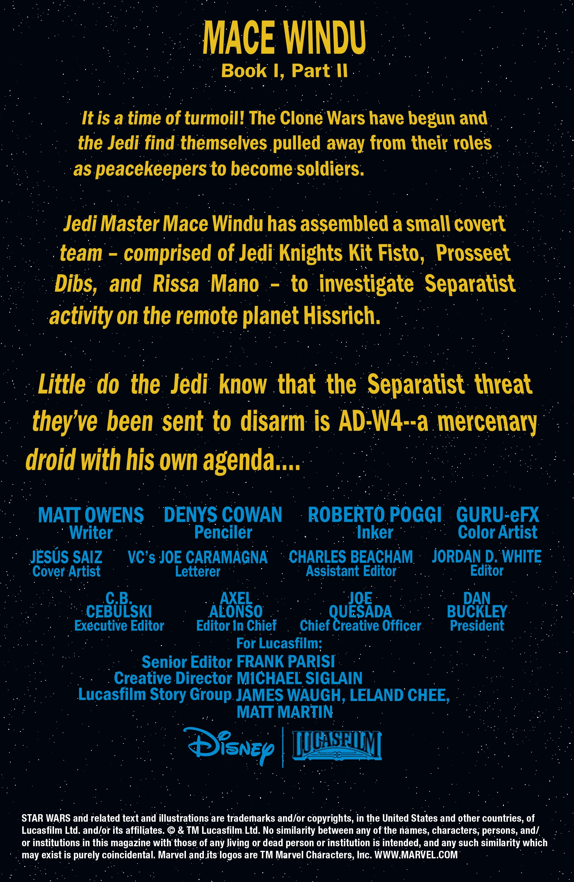 Star Wars: Jedi of the Republic - Mace Windu (2017): Chapter 2 - Page 2