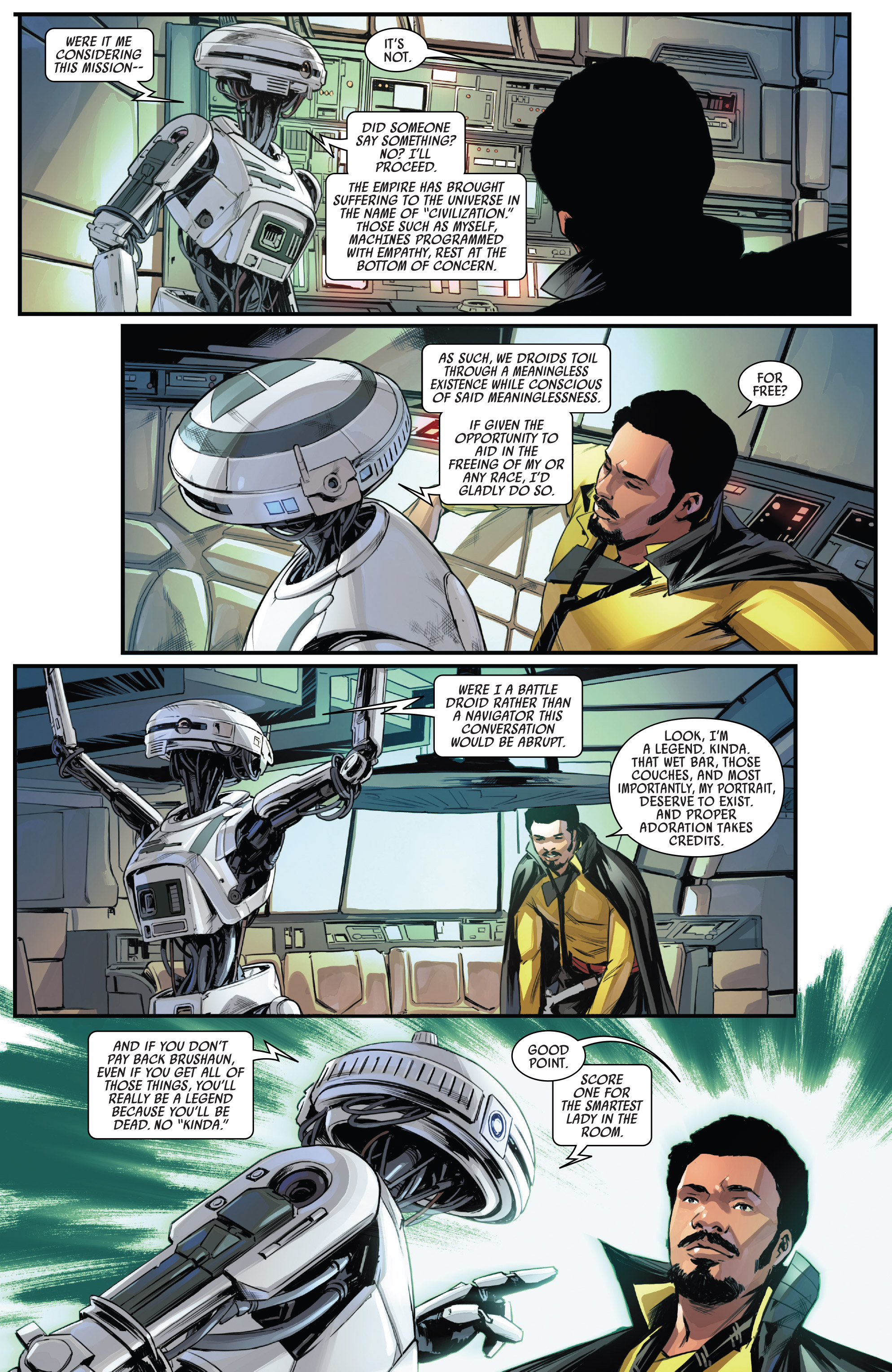 Star Wars: Lando - Double Or Nothing (2018) issue 1 - Page 12