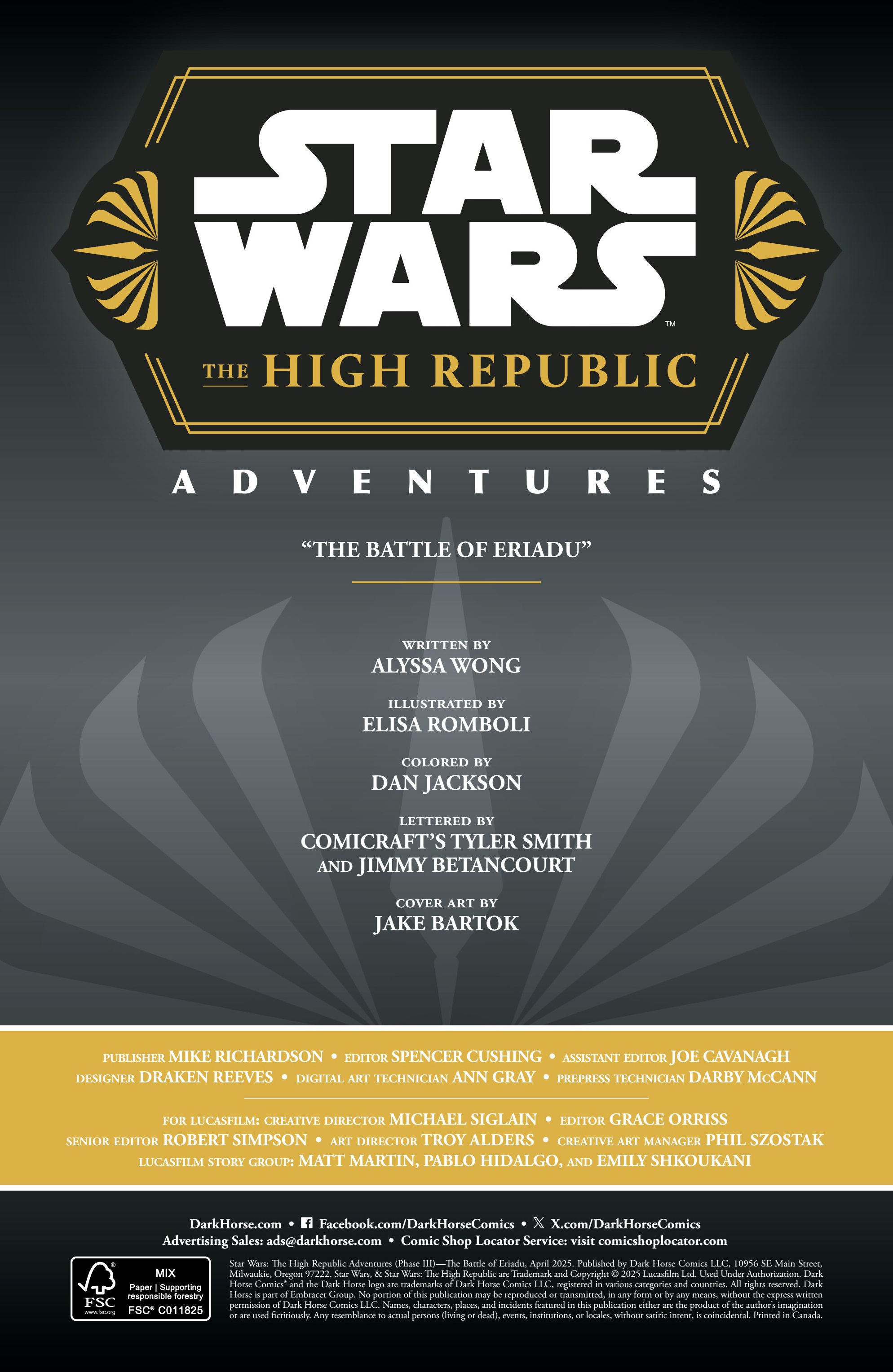 Star Wars: The High Republic Adventures – The Battle of Eriadu (2025-): Chapter 1 - Page 2