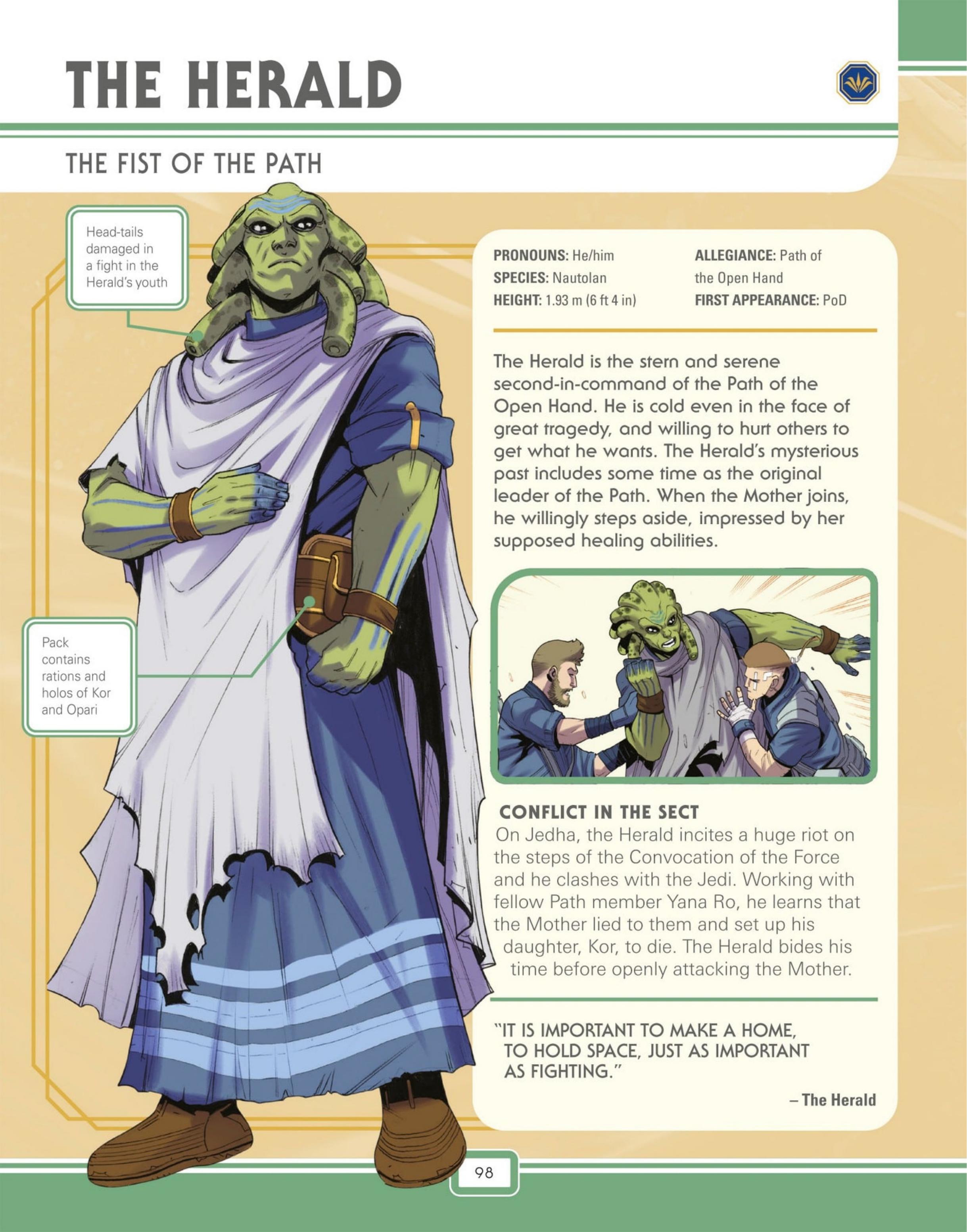 Star Wars: The High Republic Character Encyclopedia (2023) issue 1 - Page 100