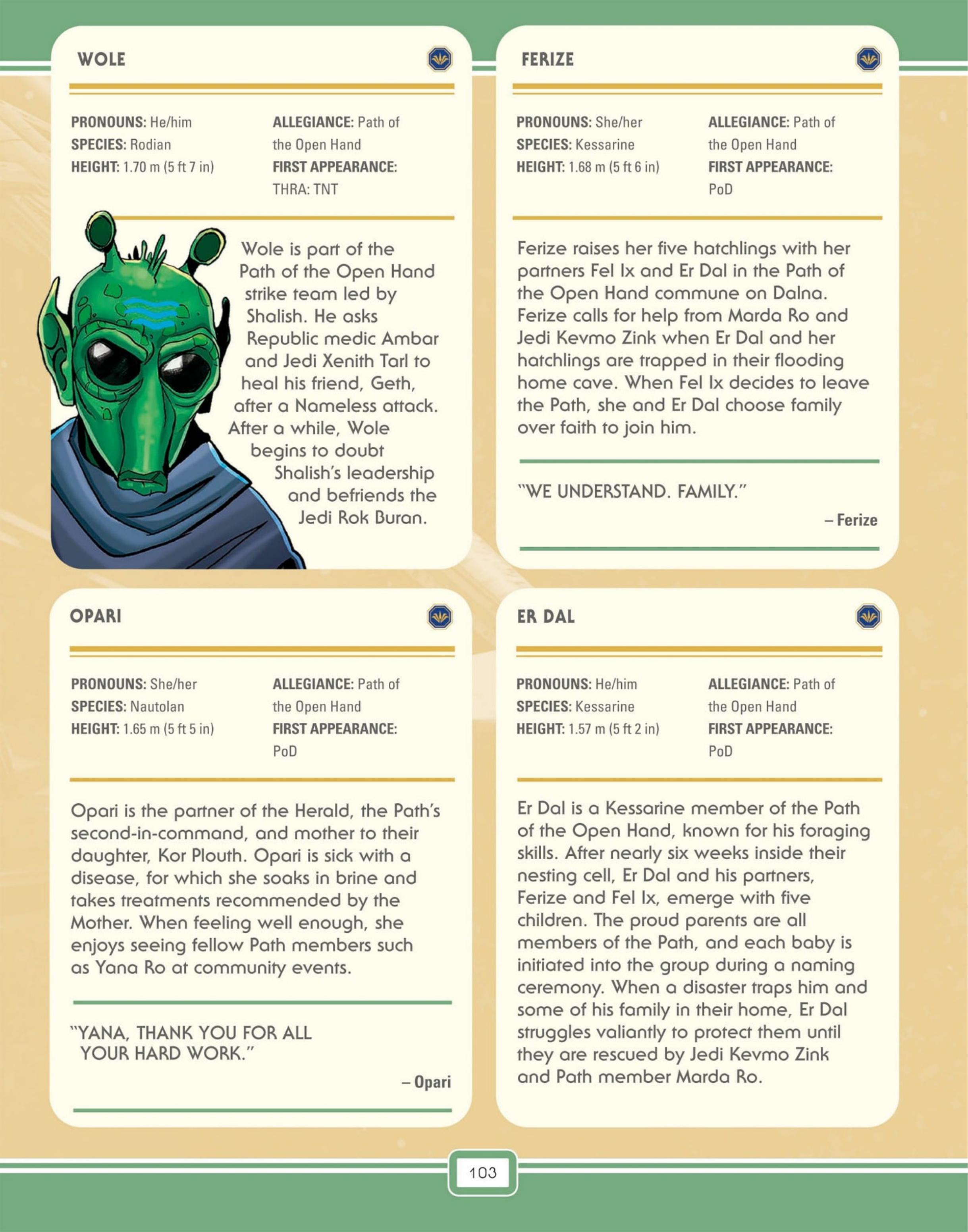 Star Wars: The High Republic Character Encyclopedia (2023) issue 1 - Page 105