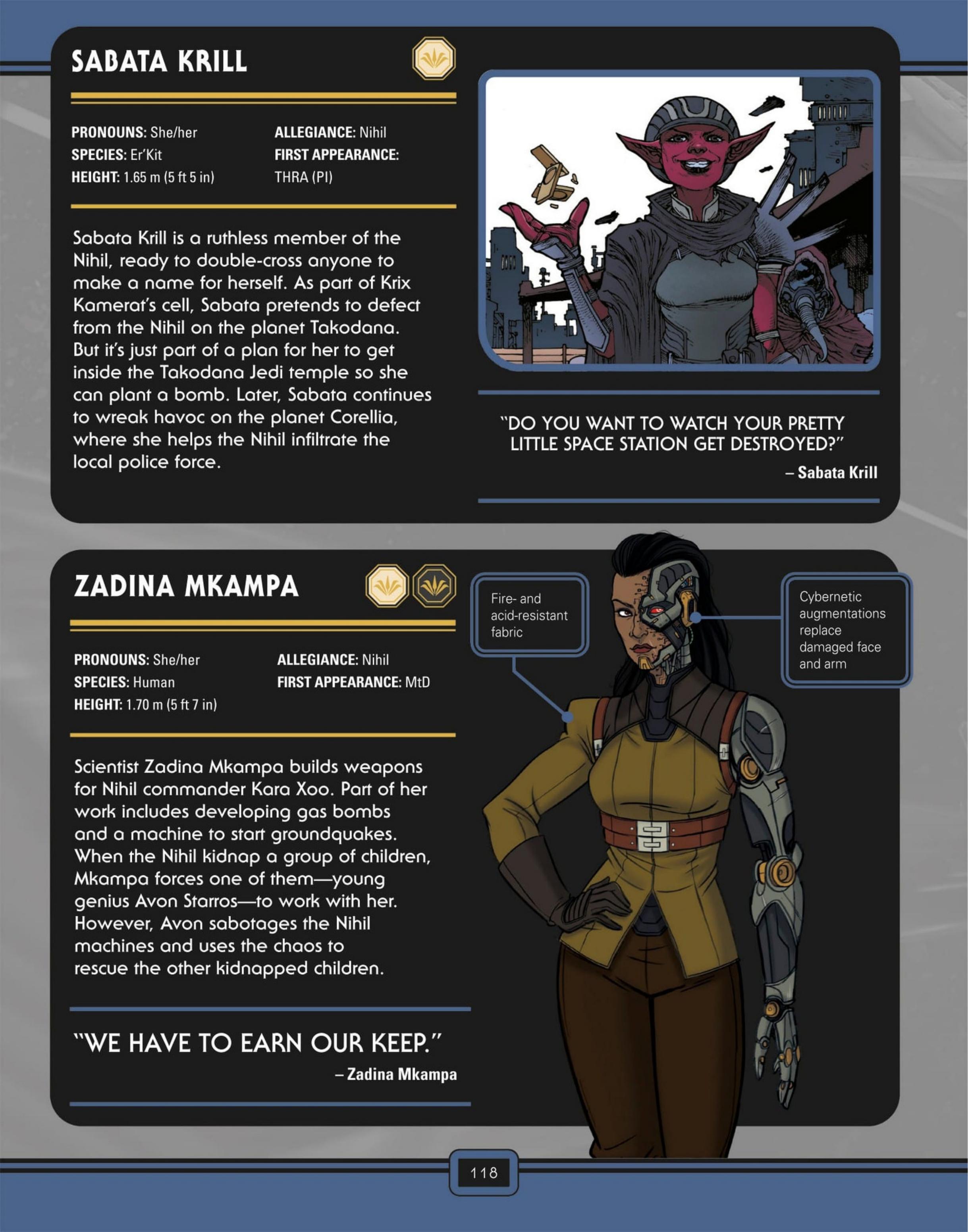 Star Wars: The High Republic Character Encyclopedia (2023) issue 1 - Page 120