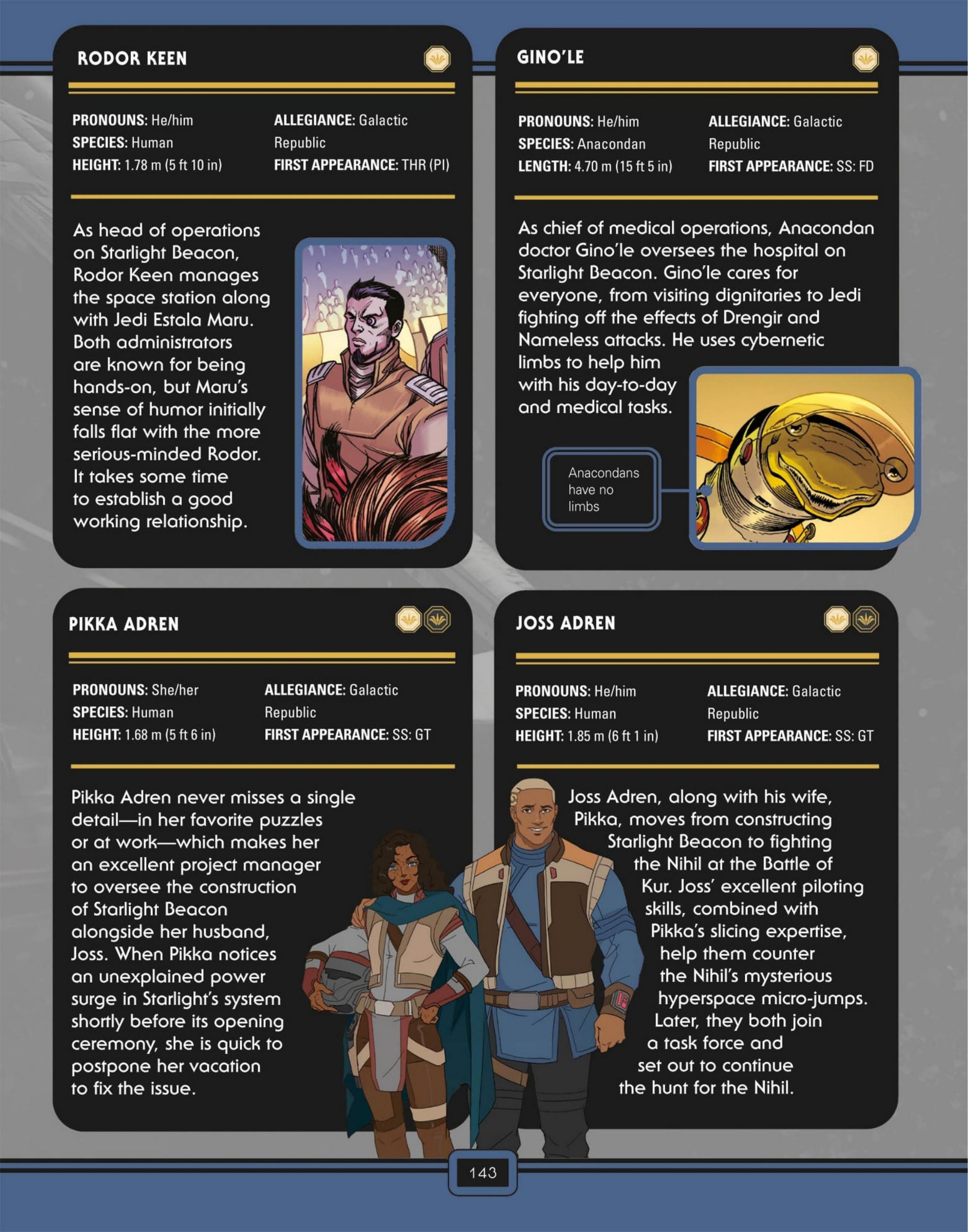 Star Wars: The High Republic Character Encyclopedia (2023) issue 1 - Page 145