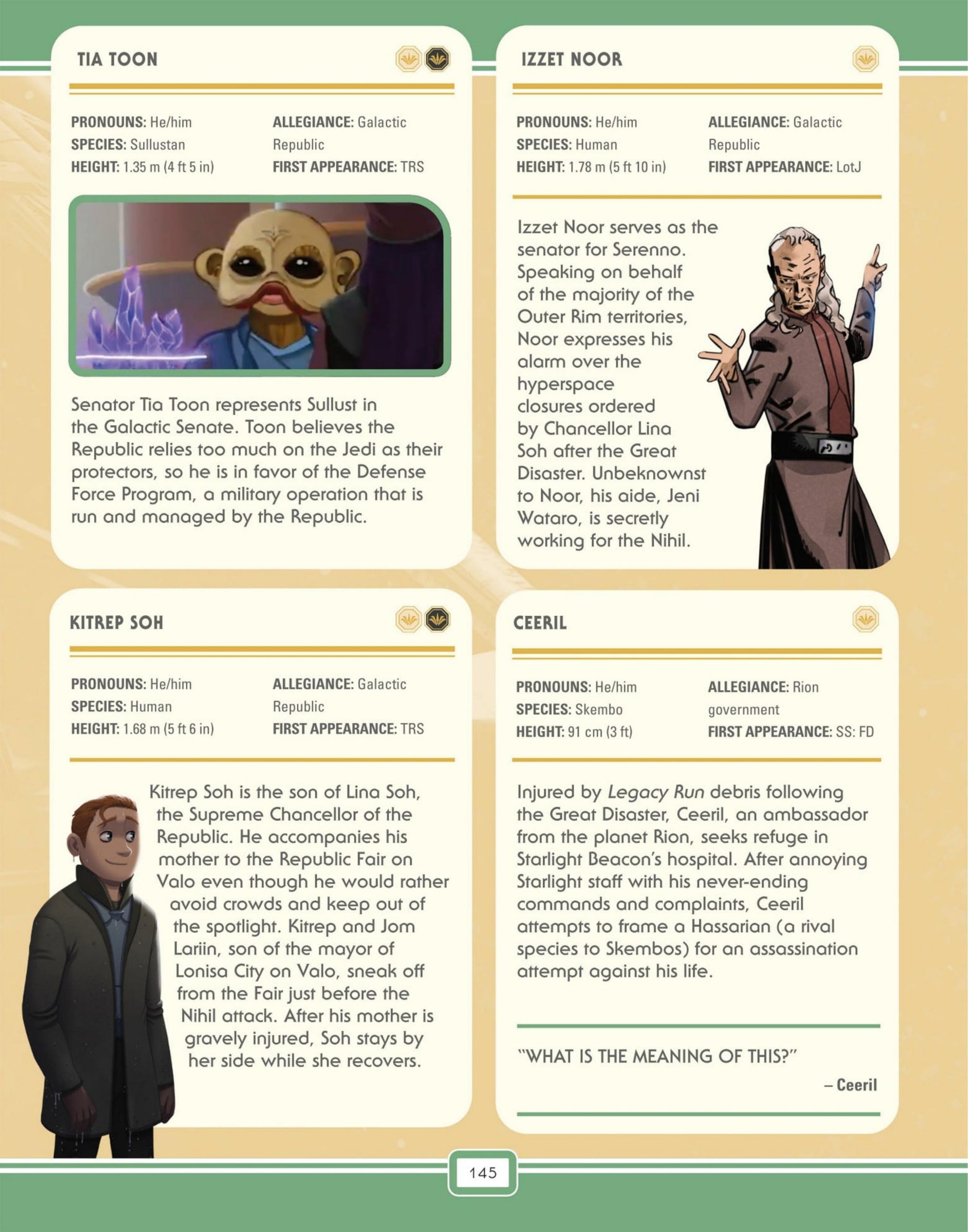 Star Wars: The High Republic Character Encyclopedia (2023) issue 1 - Page 147