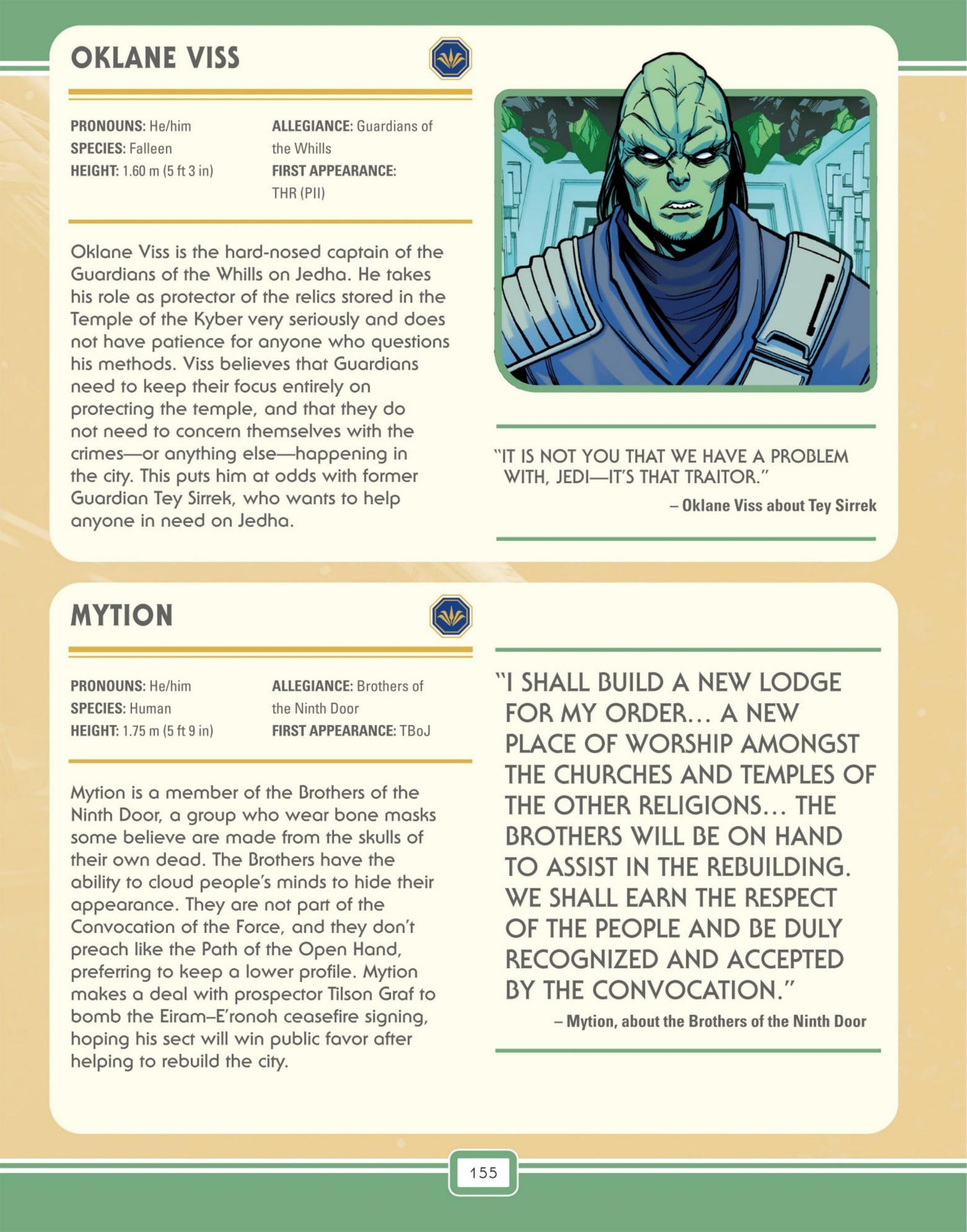 Star Wars: The High Republic Character Encyclopedia (2023) issue 1 - Page 157