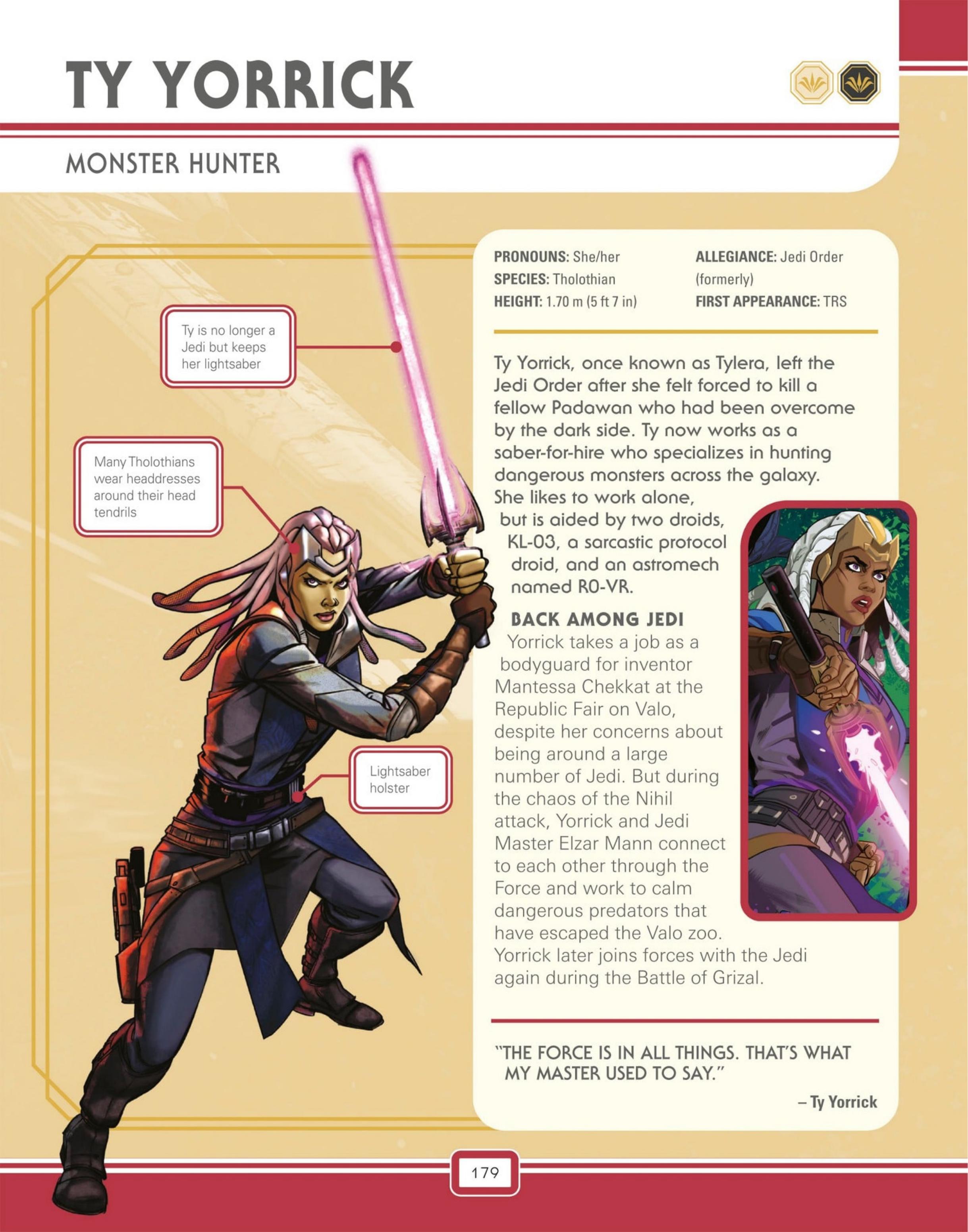 Star Wars: The High Republic Character Encyclopedia (2023) issue 1 - Page 181