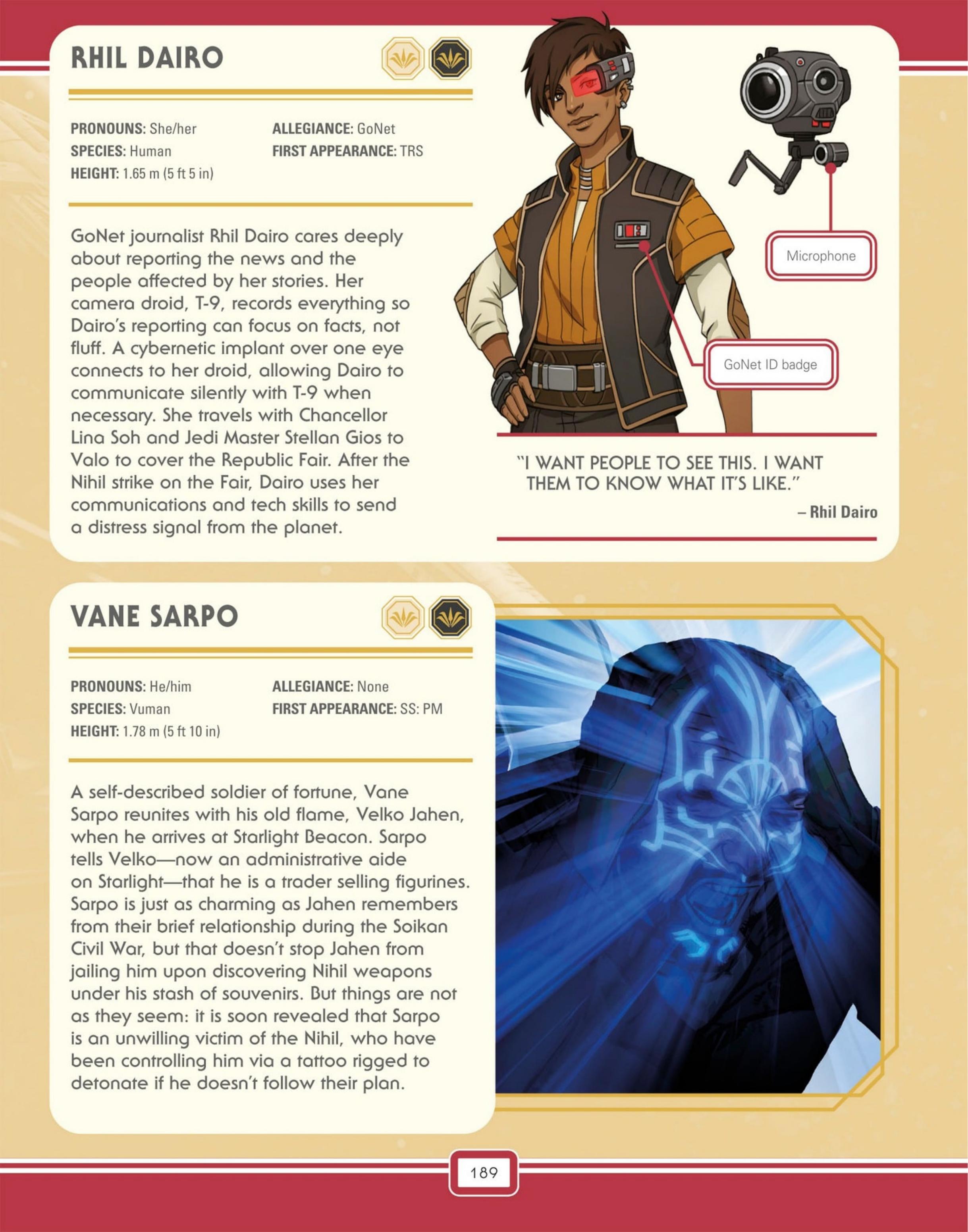 Star Wars: The High Republic Character Encyclopedia (2023) issue 1 - Page 191