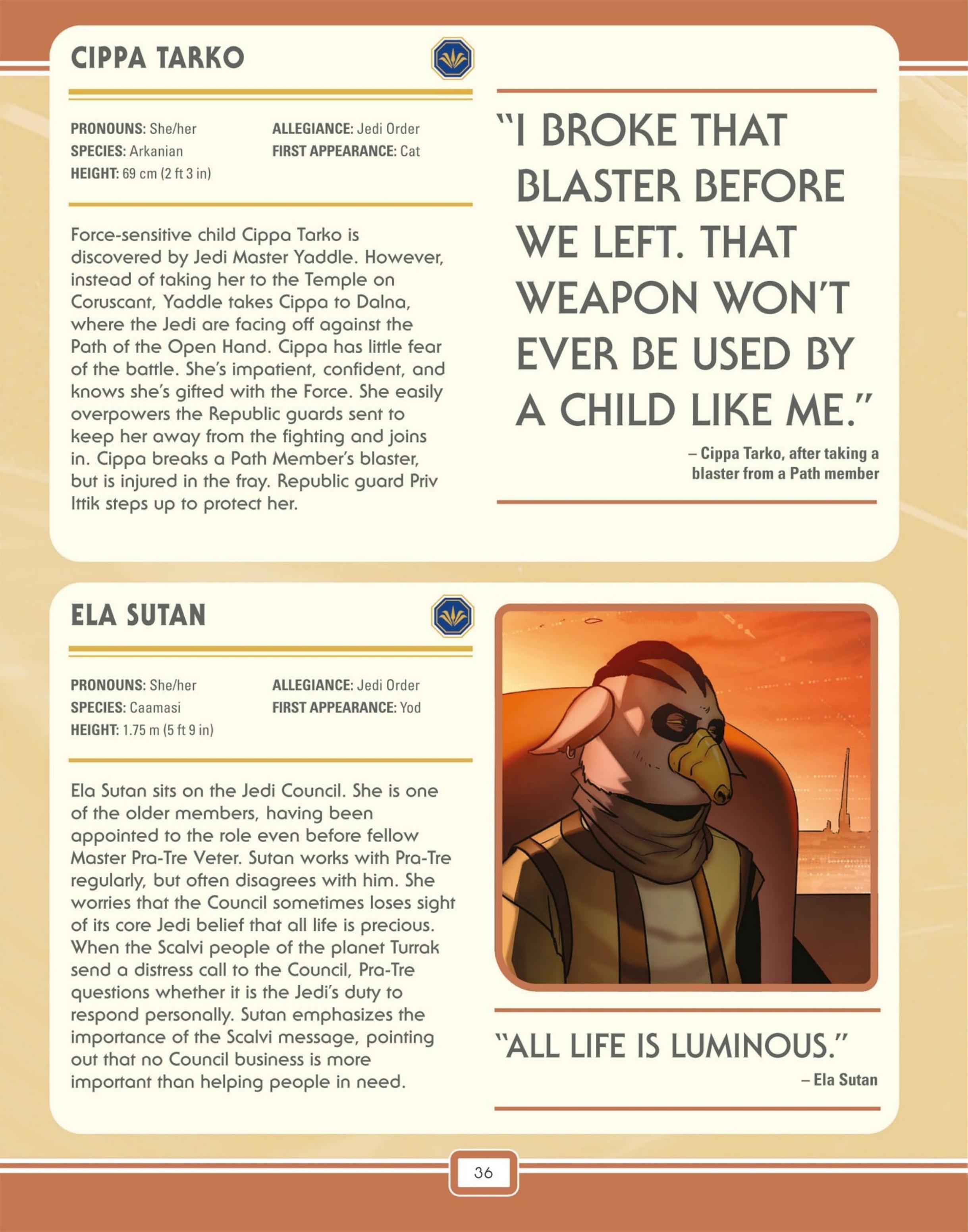 Star Wars: The High Republic Character Encyclopedia (2023) issue 1 - Page 38