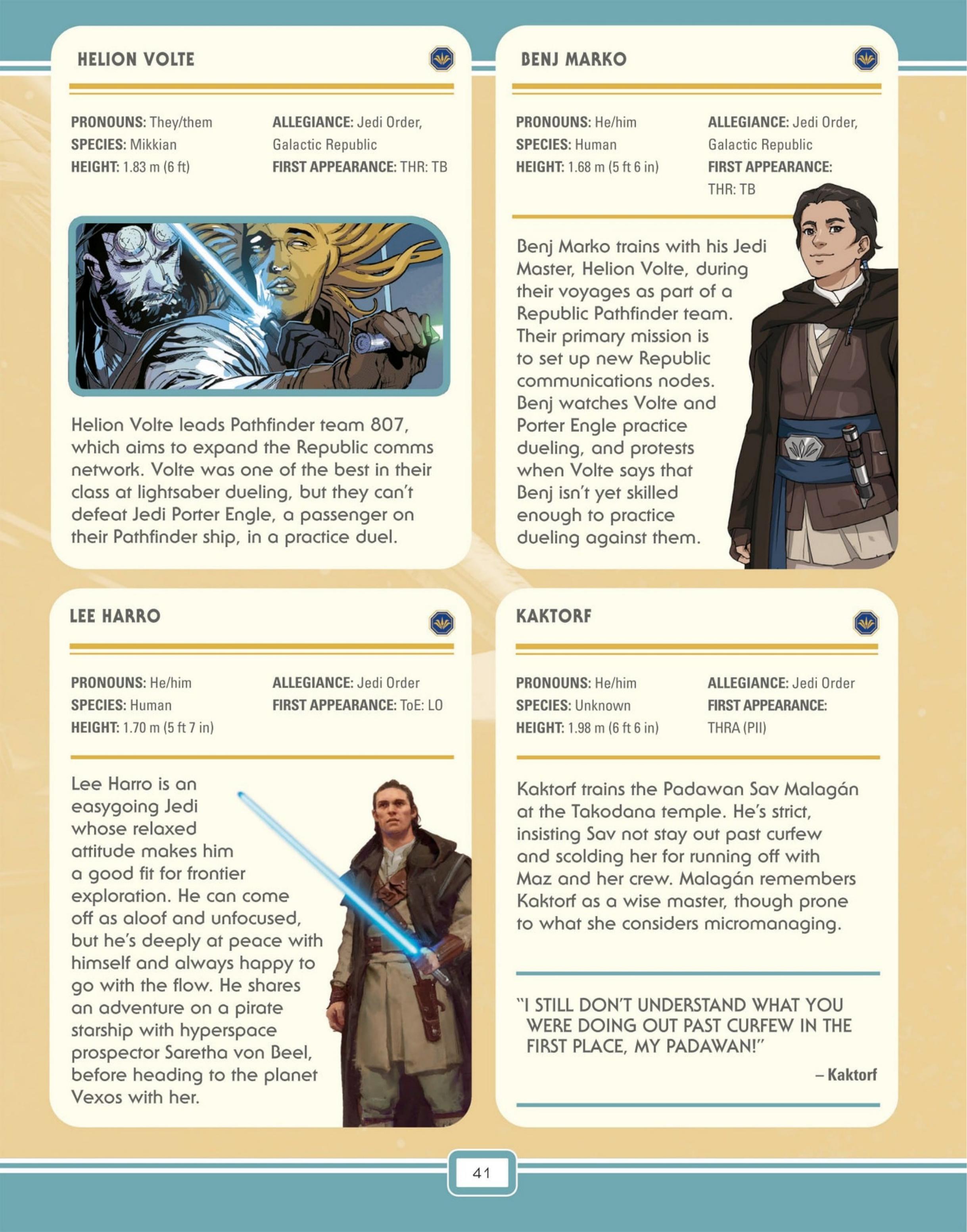 Star Wars: The High Republic Character Encyclopedia (2023) issue 1 - Page 43